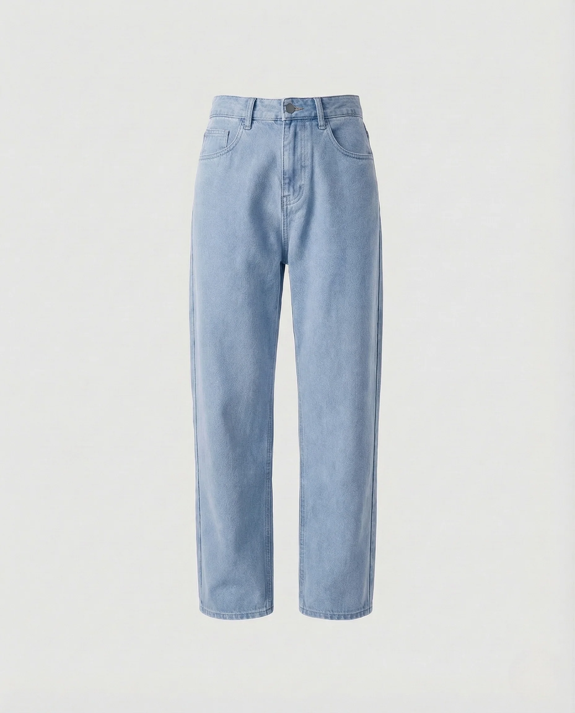 Damen High Waist Jeans Weit mit Geradem Bein - Image 7