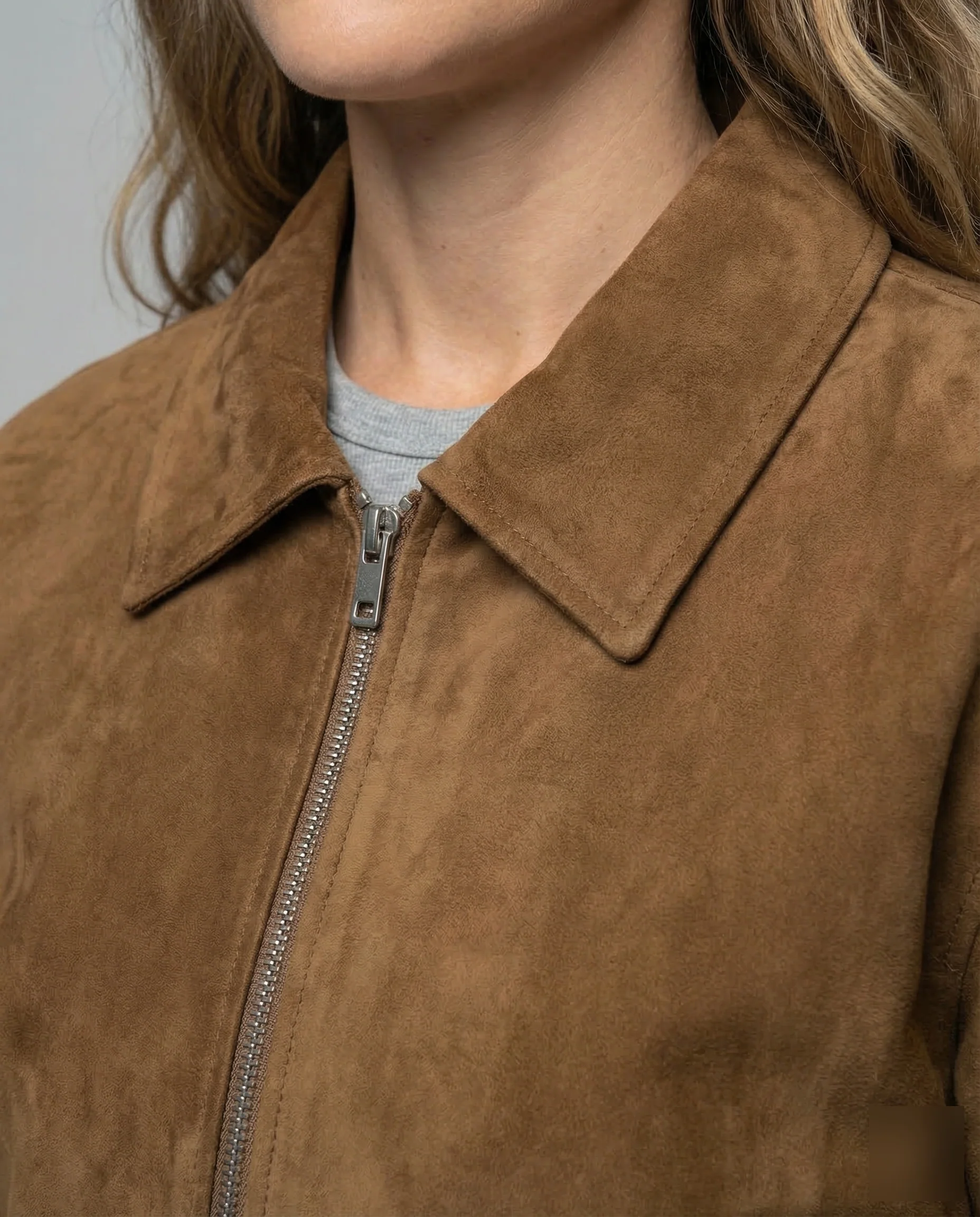 Damen Wildlederjacke Weit - Image 3