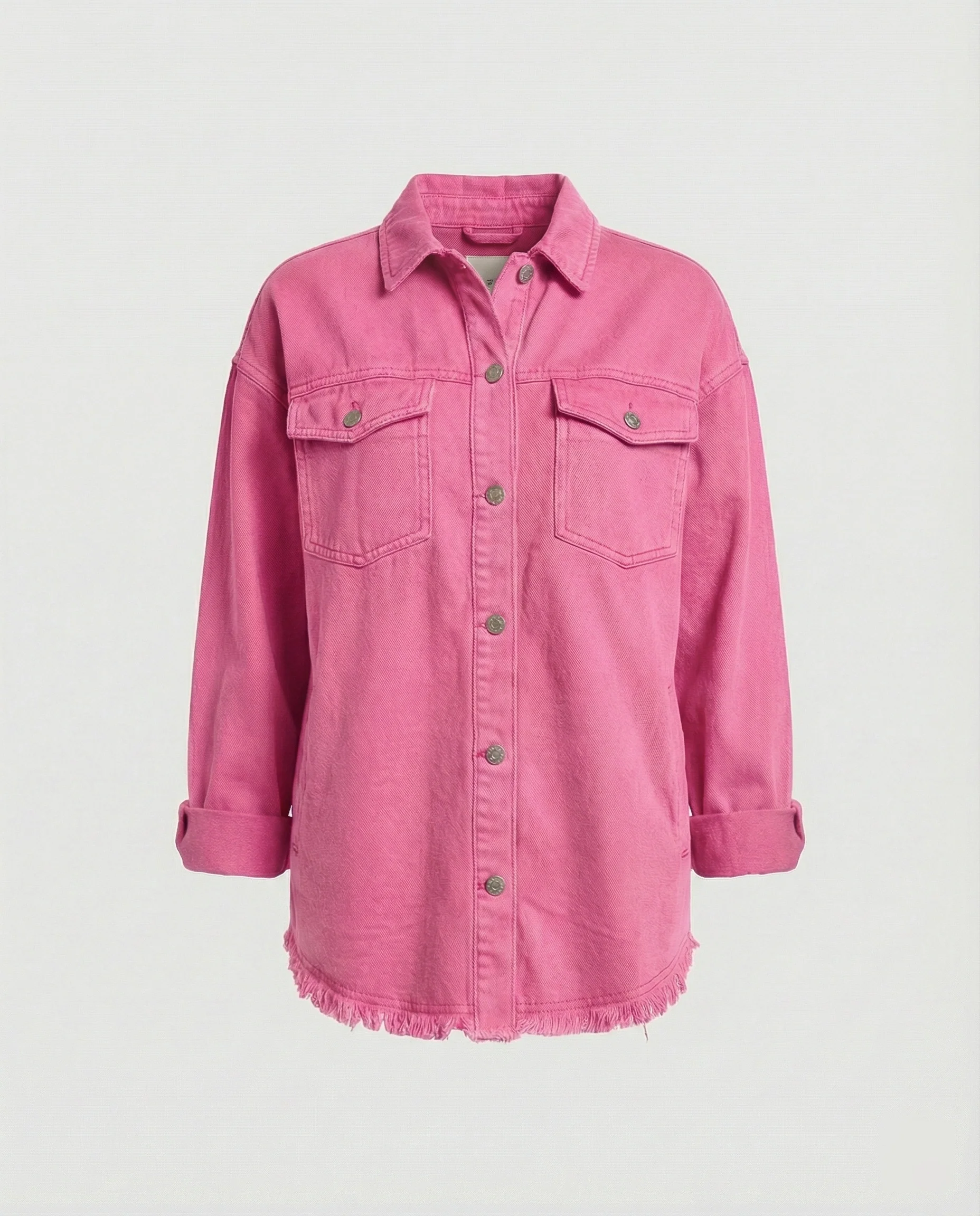 Damen Langarmhemd Jeansjacke Stil - Image 14