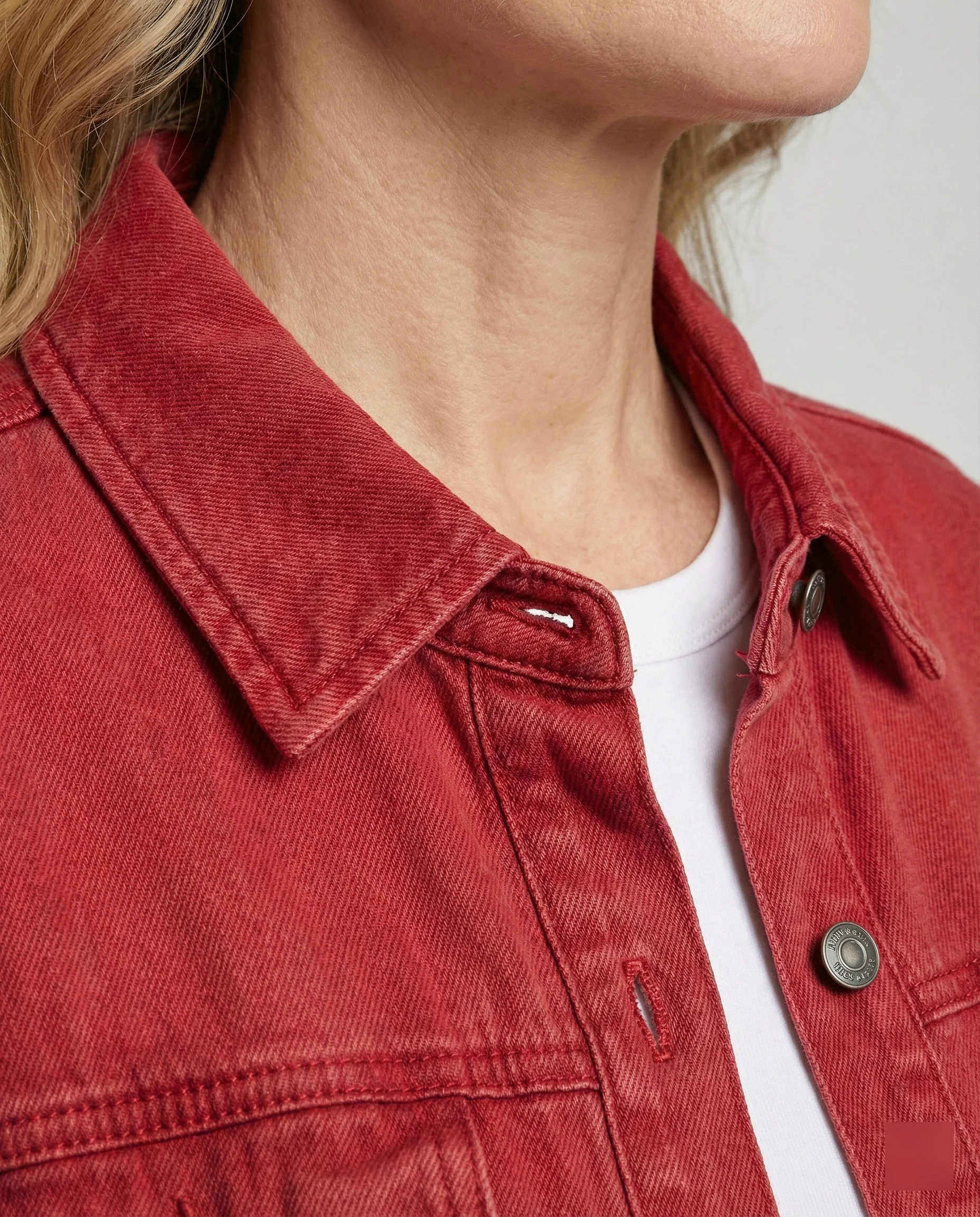 Damen Langarmhemd Jeansjacke Stil - Image 4