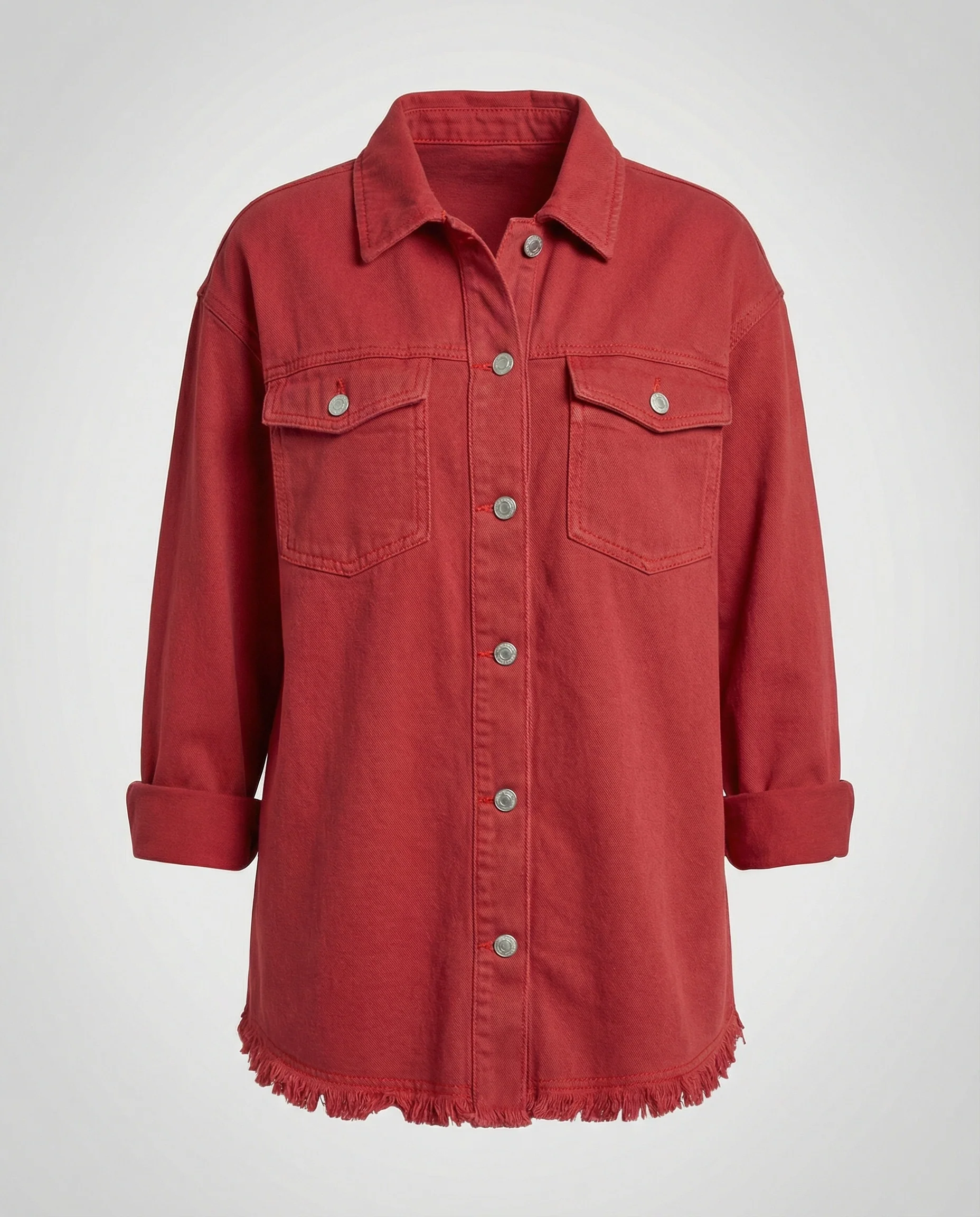 Damen Langarmhemd Jeansjacke Stil - Image 5