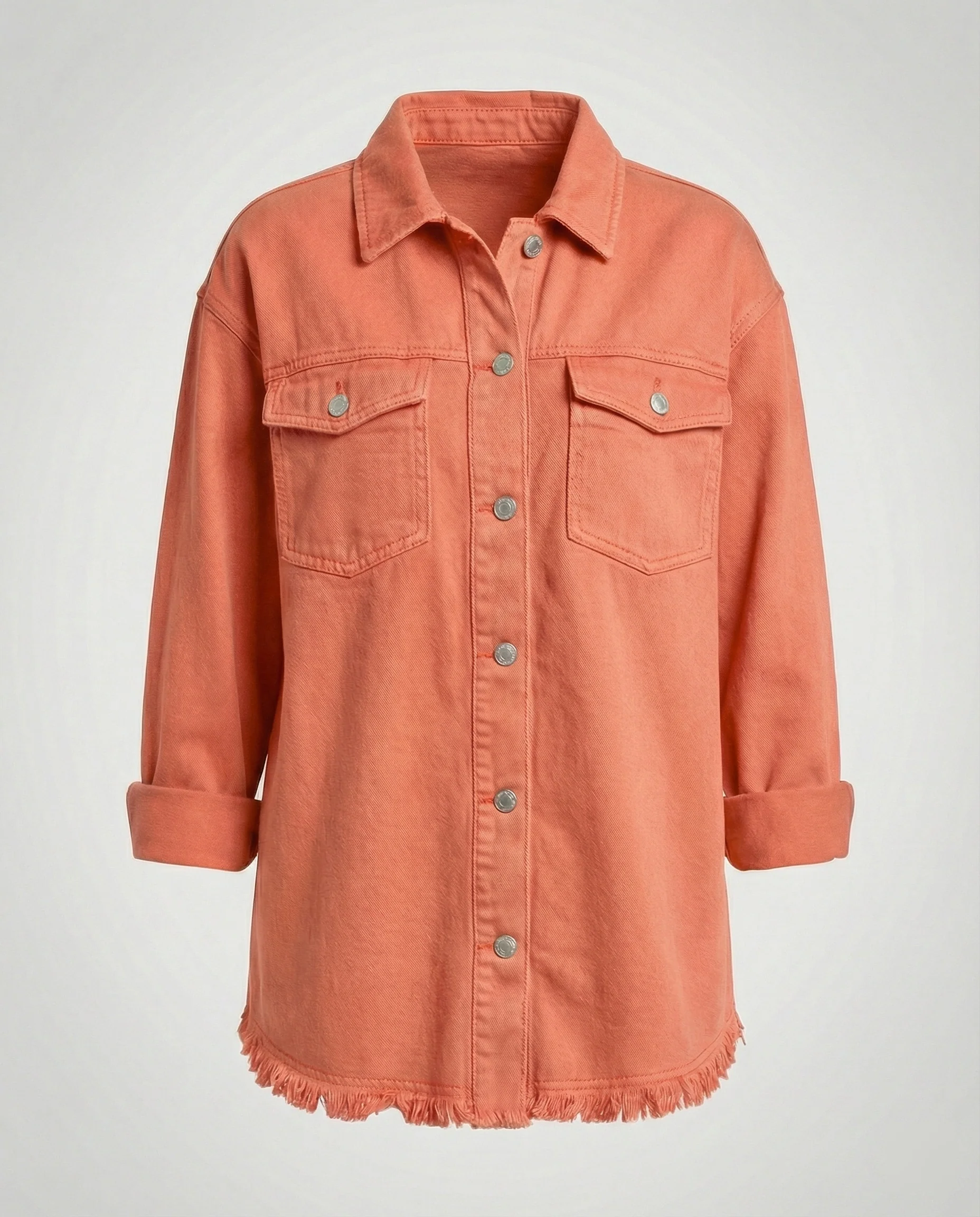 Damen Langarmhemd Jeansjacke Stil - Image 6