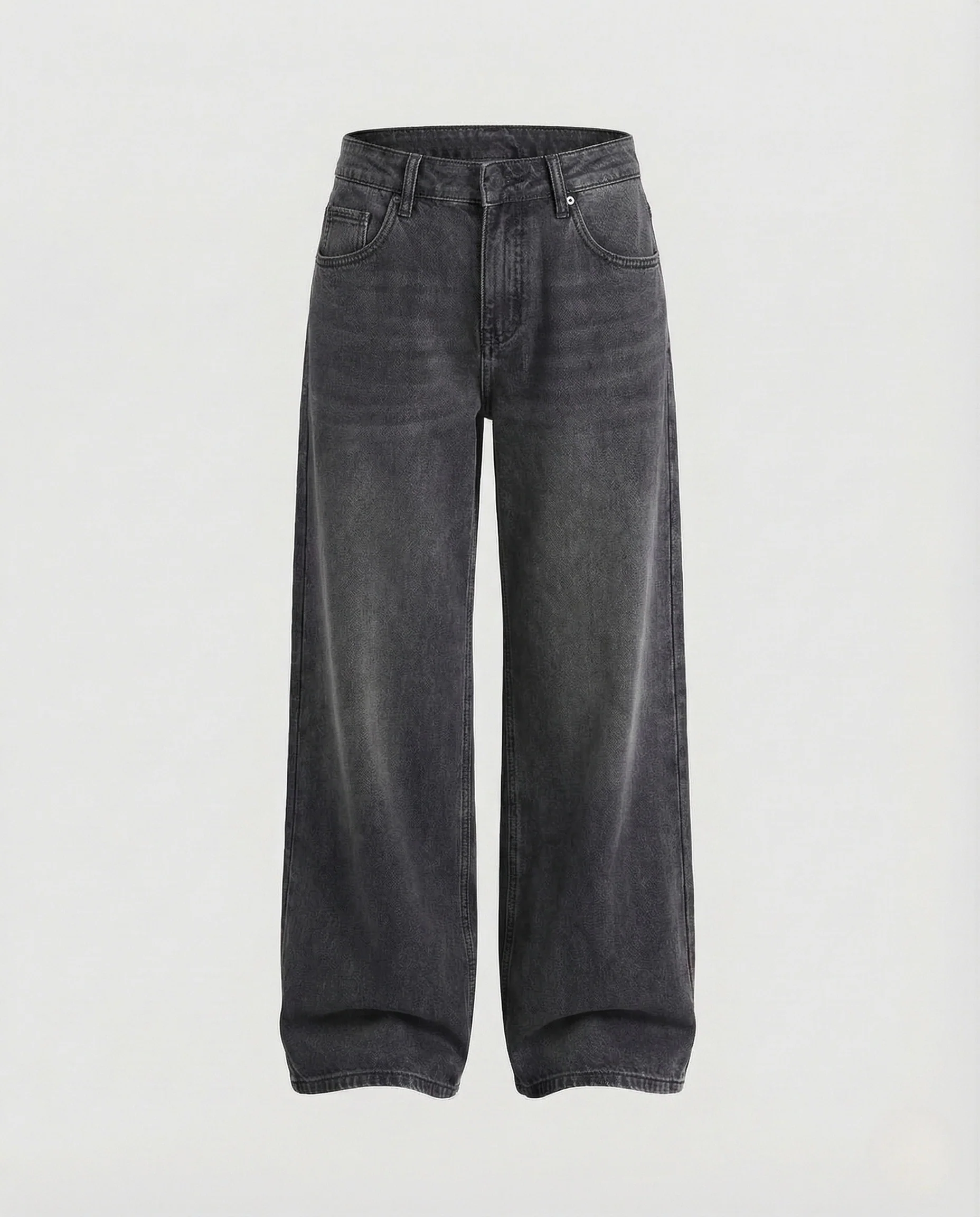 Damen Weite Jeanshose mit Tiefem Bund und Extra Weitem Bein - Image 5