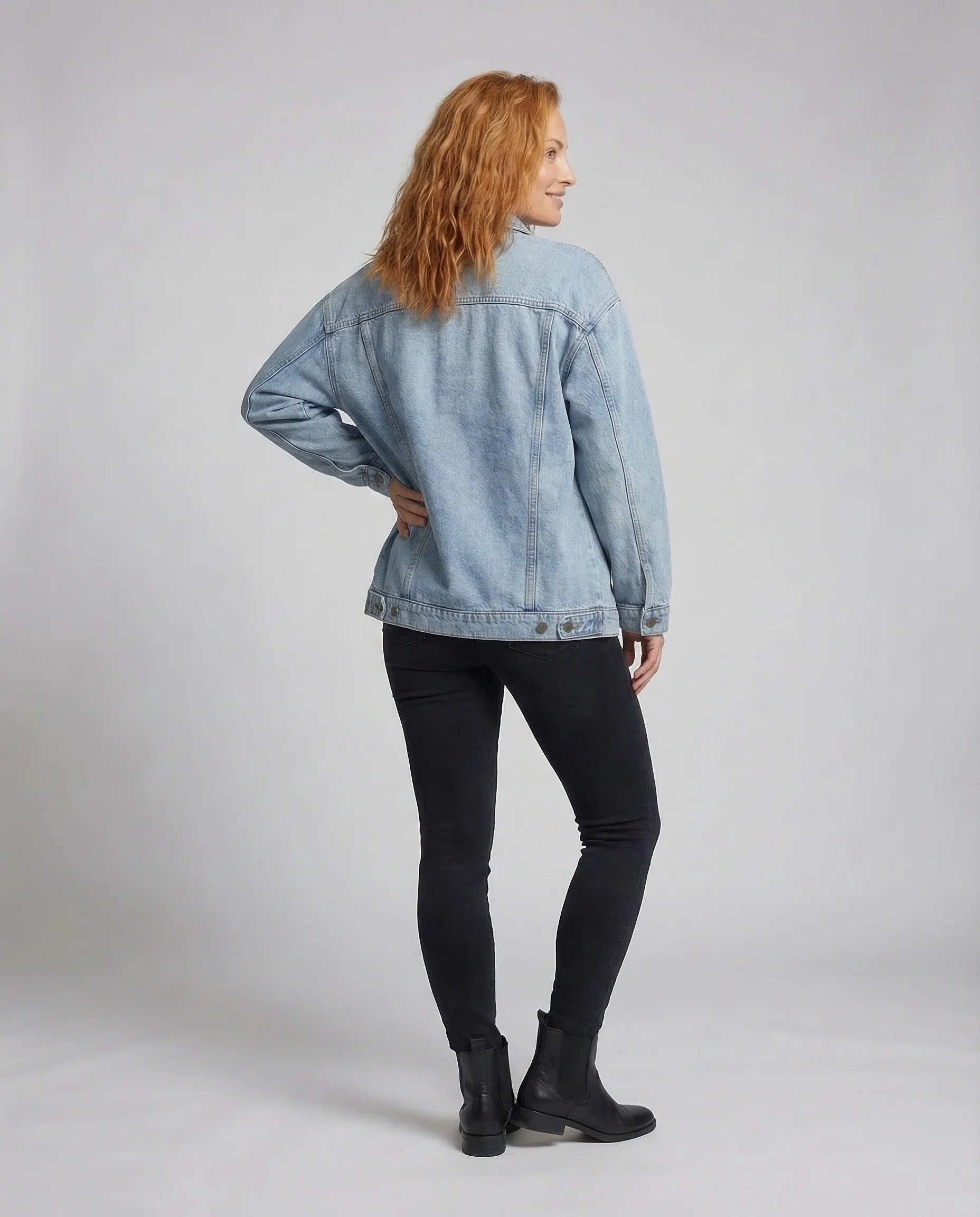 Damen Jeansjacke Oversize - Image 4