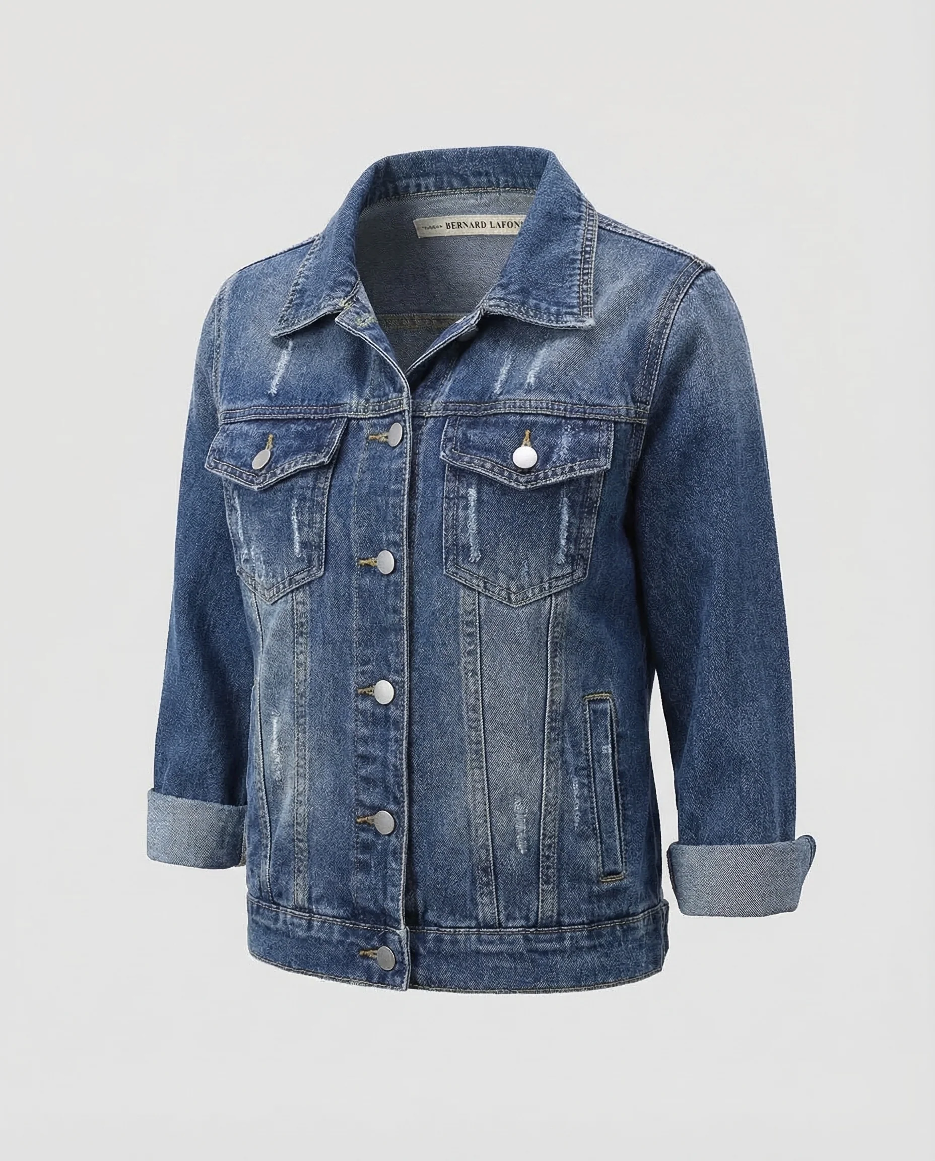 Damen Jeansjacke Boxy Kurz - Image 5