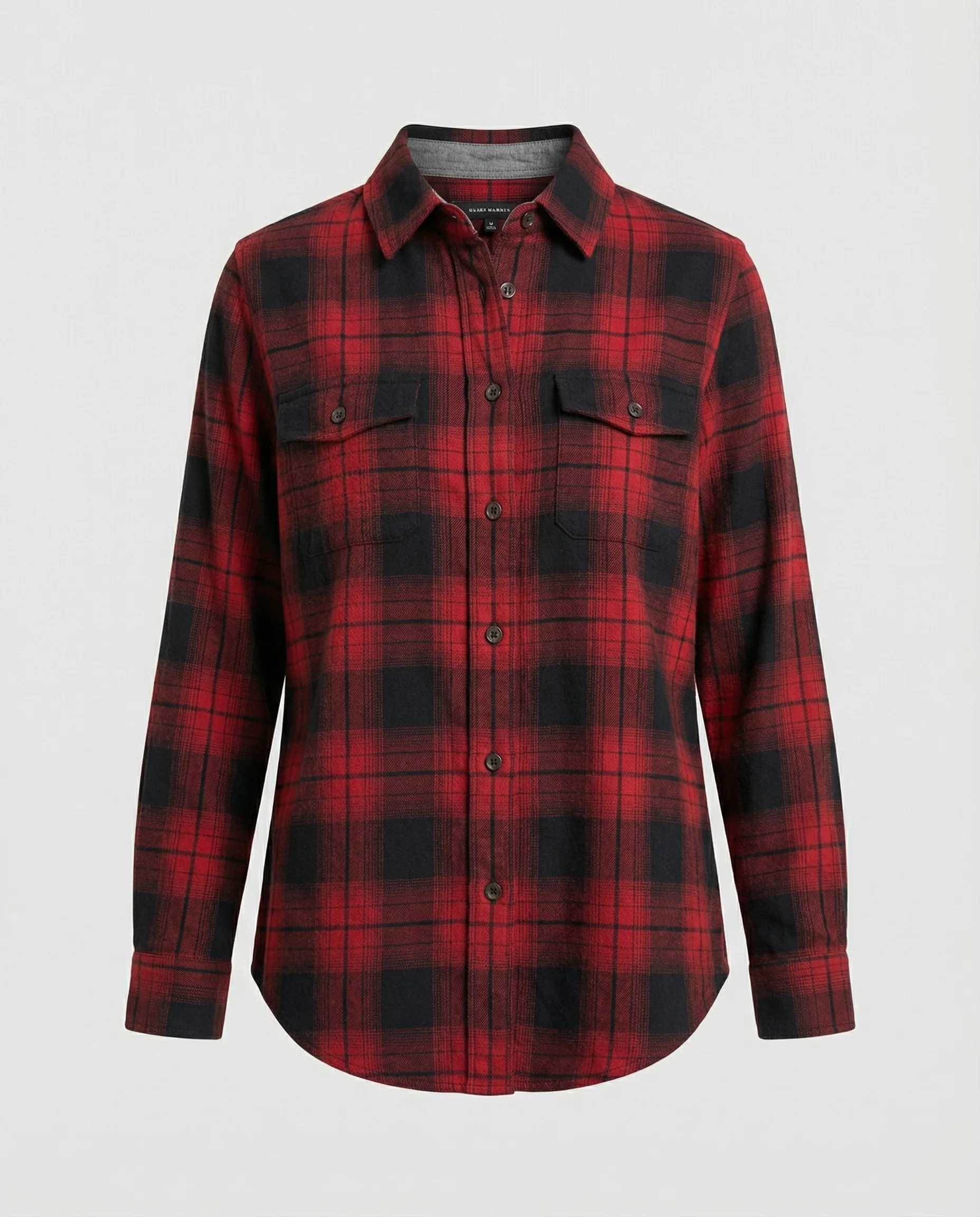 Damen Hemdjacke Karo Flanell