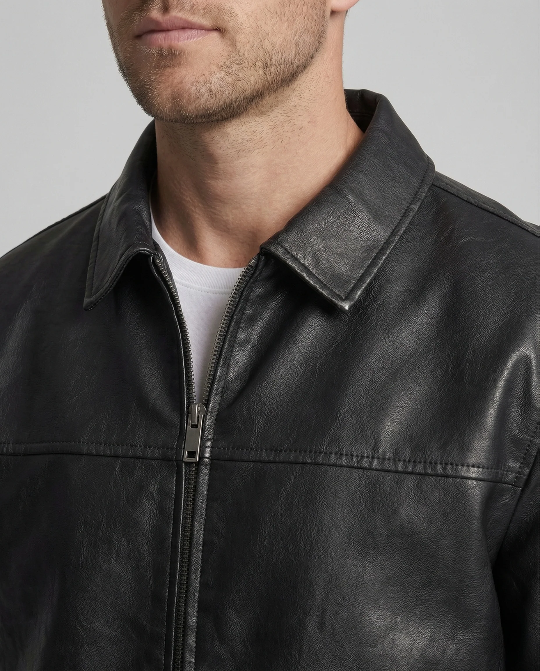 Damen Weite Kunstlederjacke - Image 4
