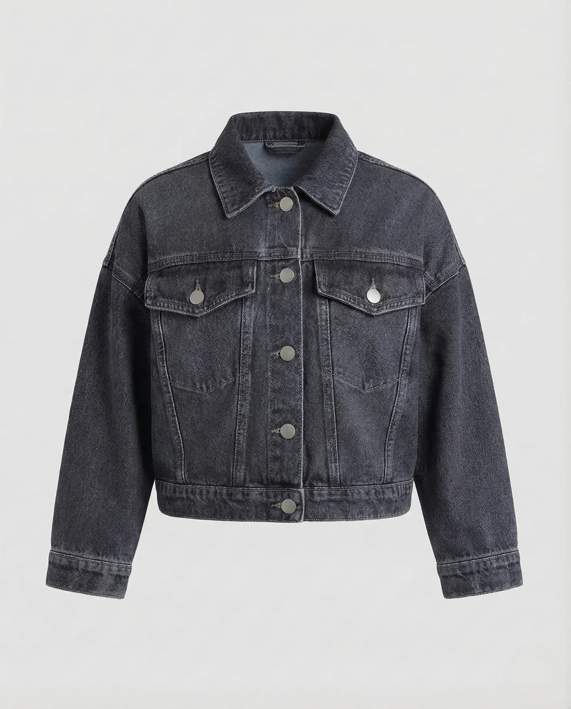Damen Jeansjacke Kurz Weit - Image 6