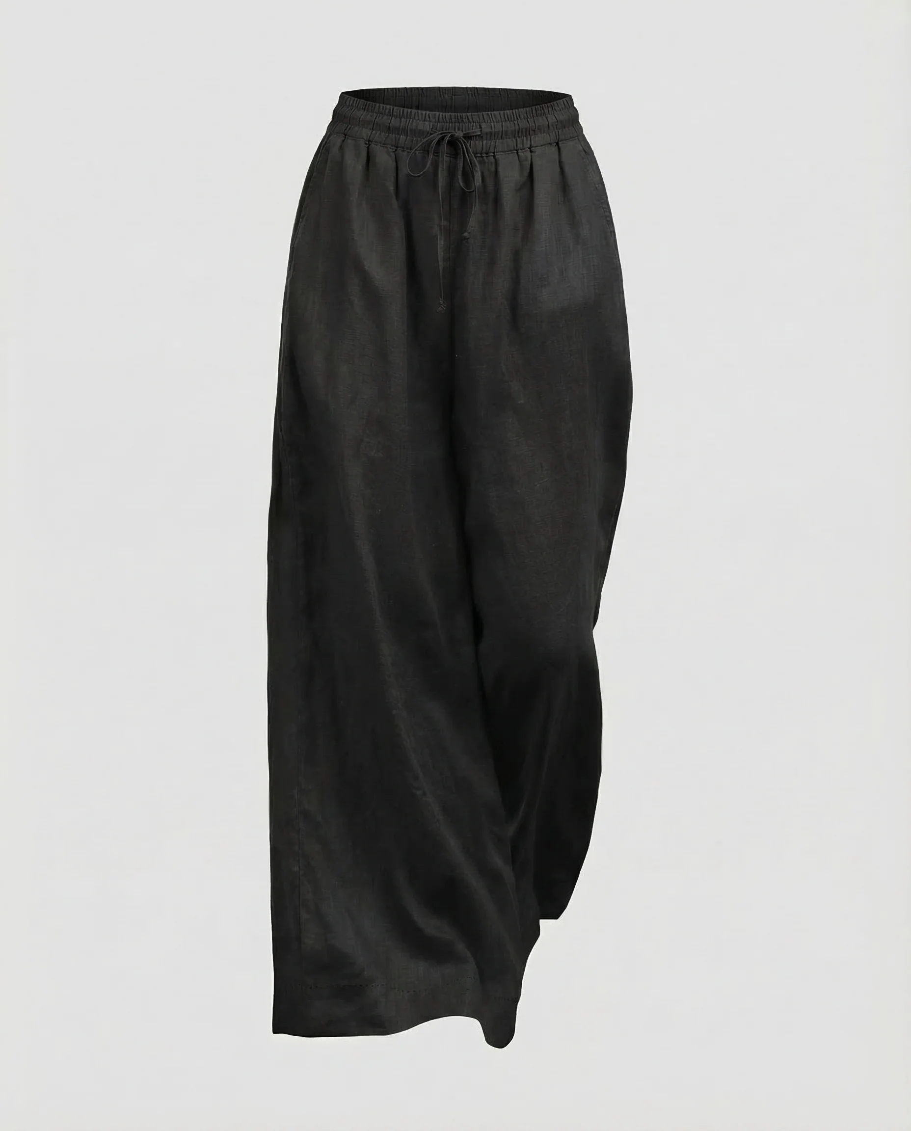 Damen Leinenhose Weit Elastikbund - Image 7