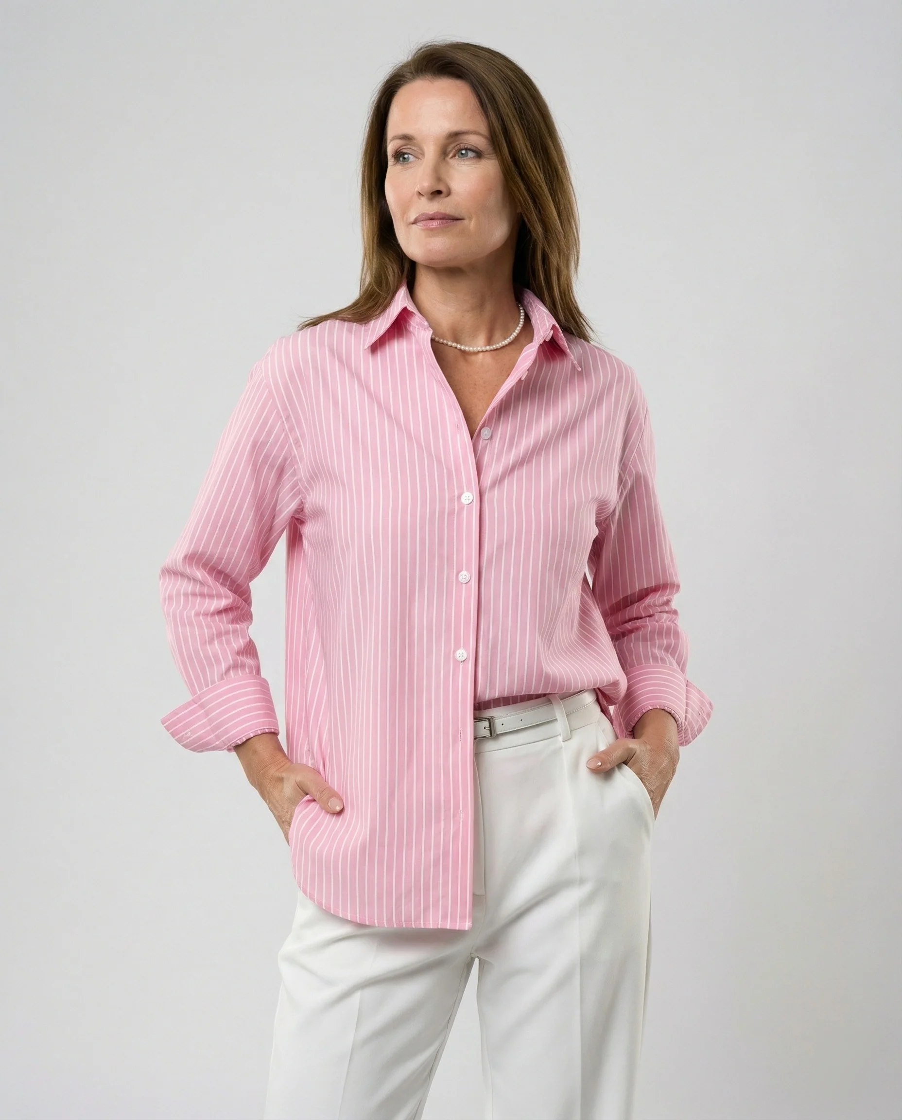 Damen Blusentop Damen Streifen weit - Image 8