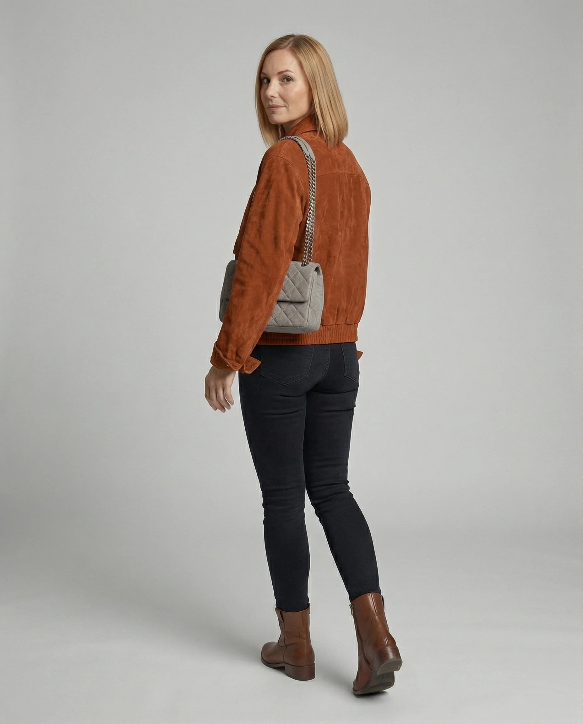 Freizeitkleidung Damen Veloursjacke Weit - Image 3