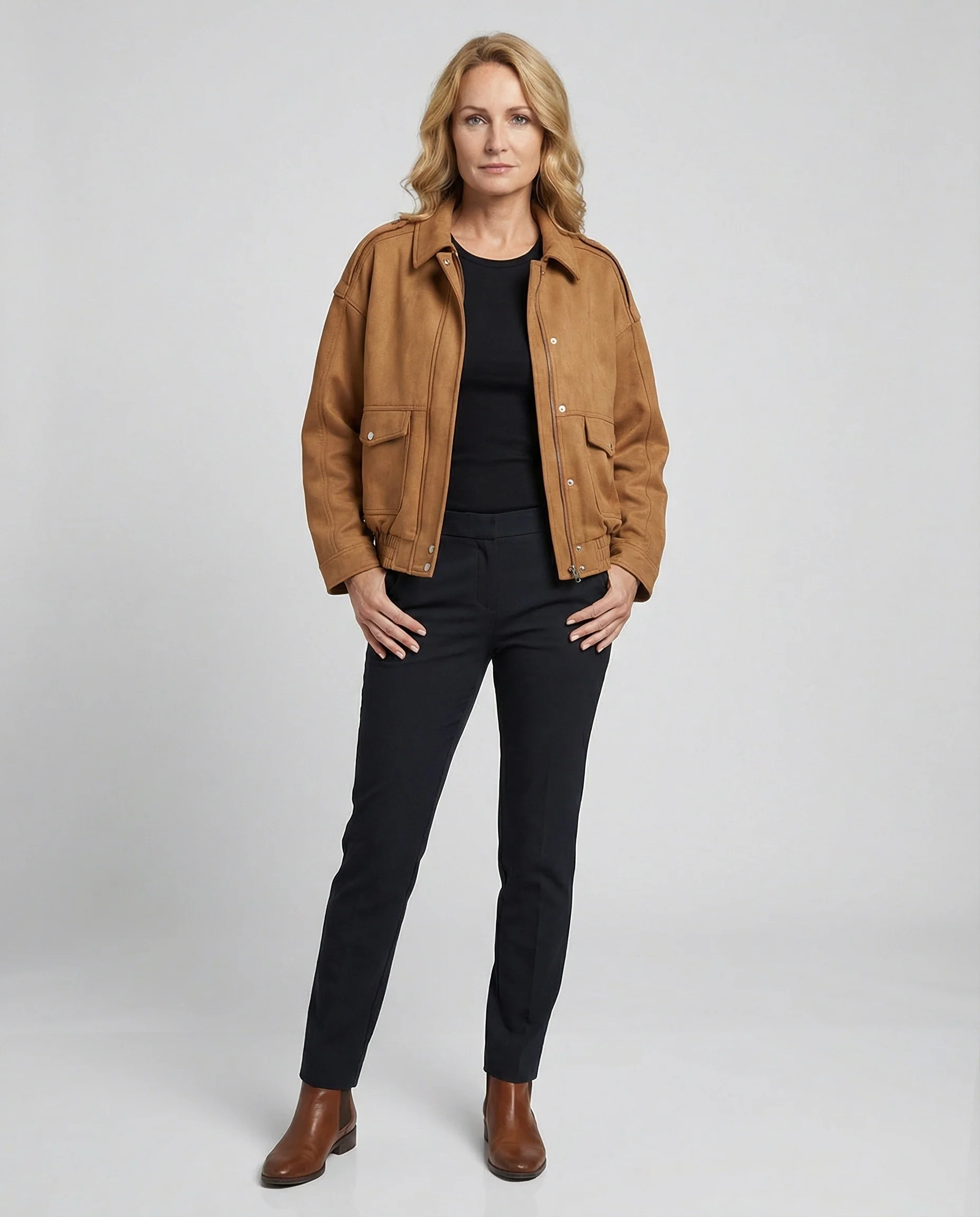 Freizeitkleidung Damen Wildleder Blouson - Image 2