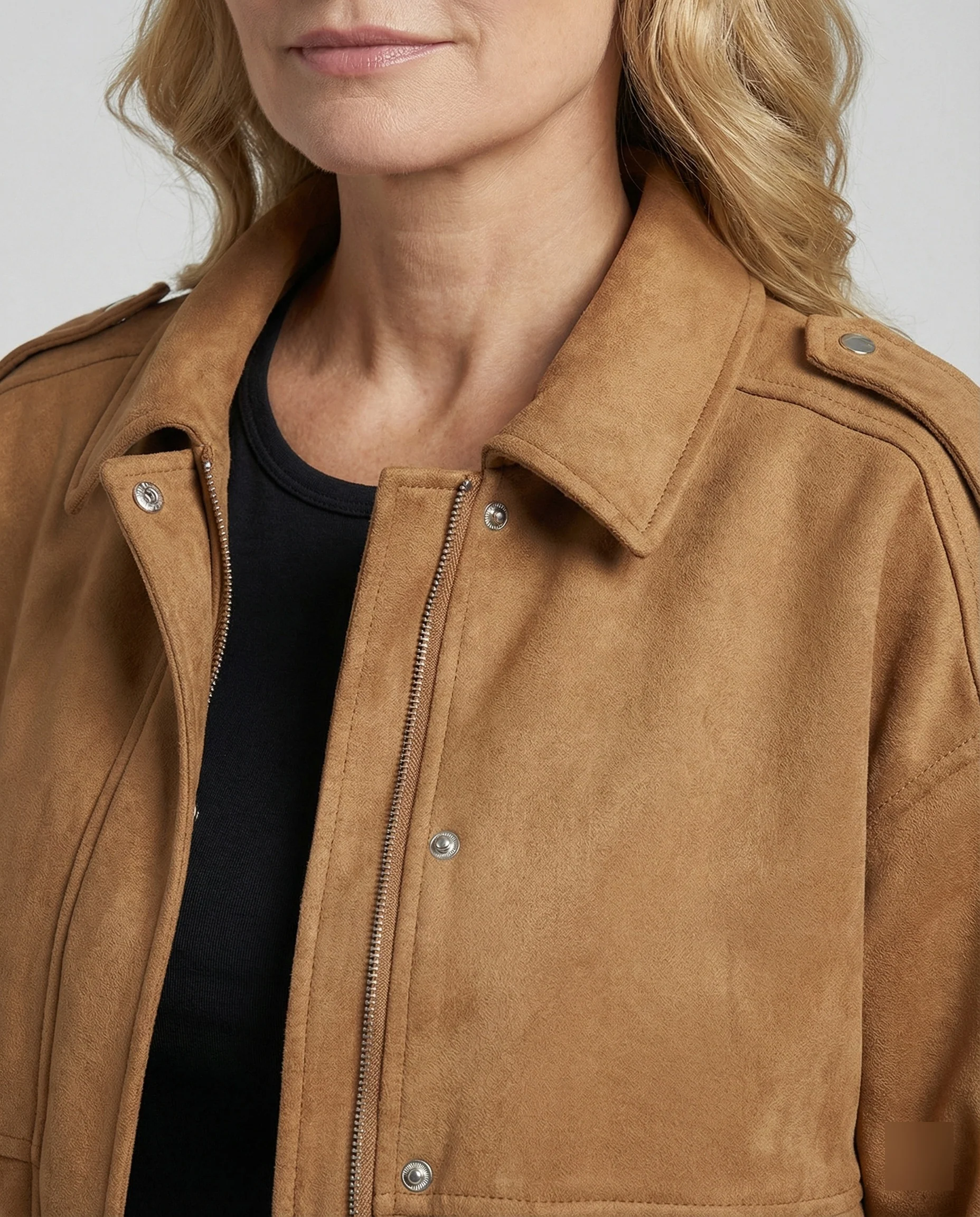 Freizeitkleidung Damen Wildleder Blouson - Image 4