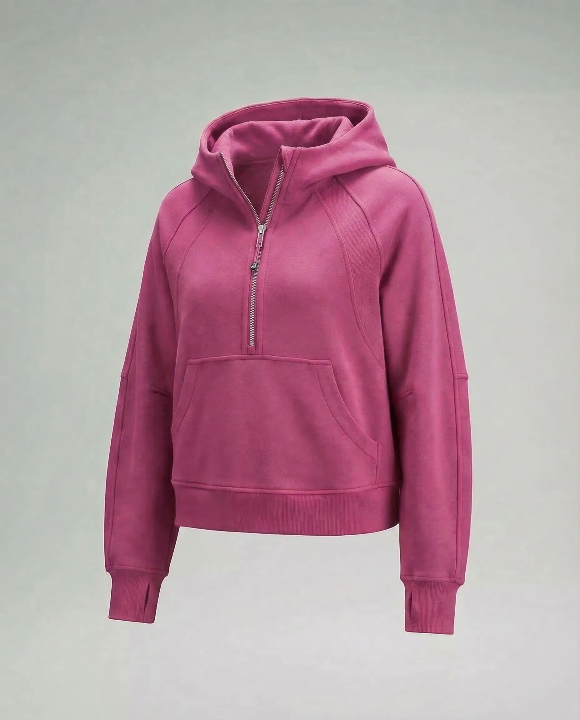 Damen Hoodie Oversize Reißverschluss - Image 12