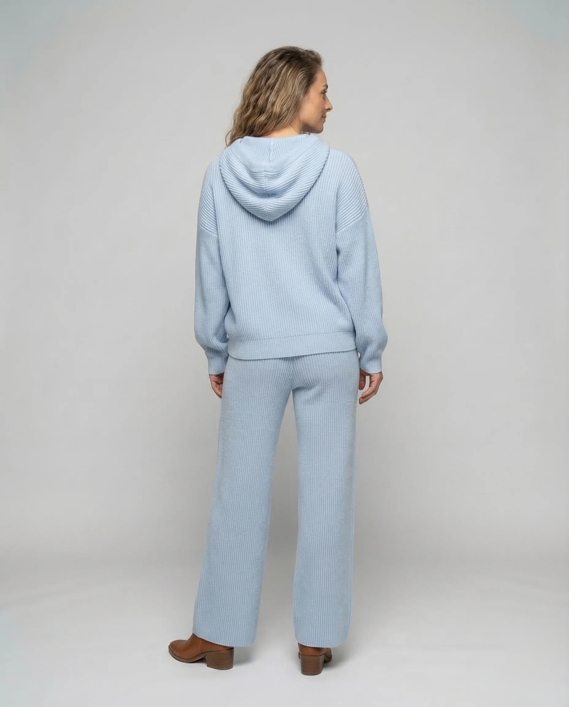 Damen Kapuzenpullover-Set Gerade Hose - Image 3