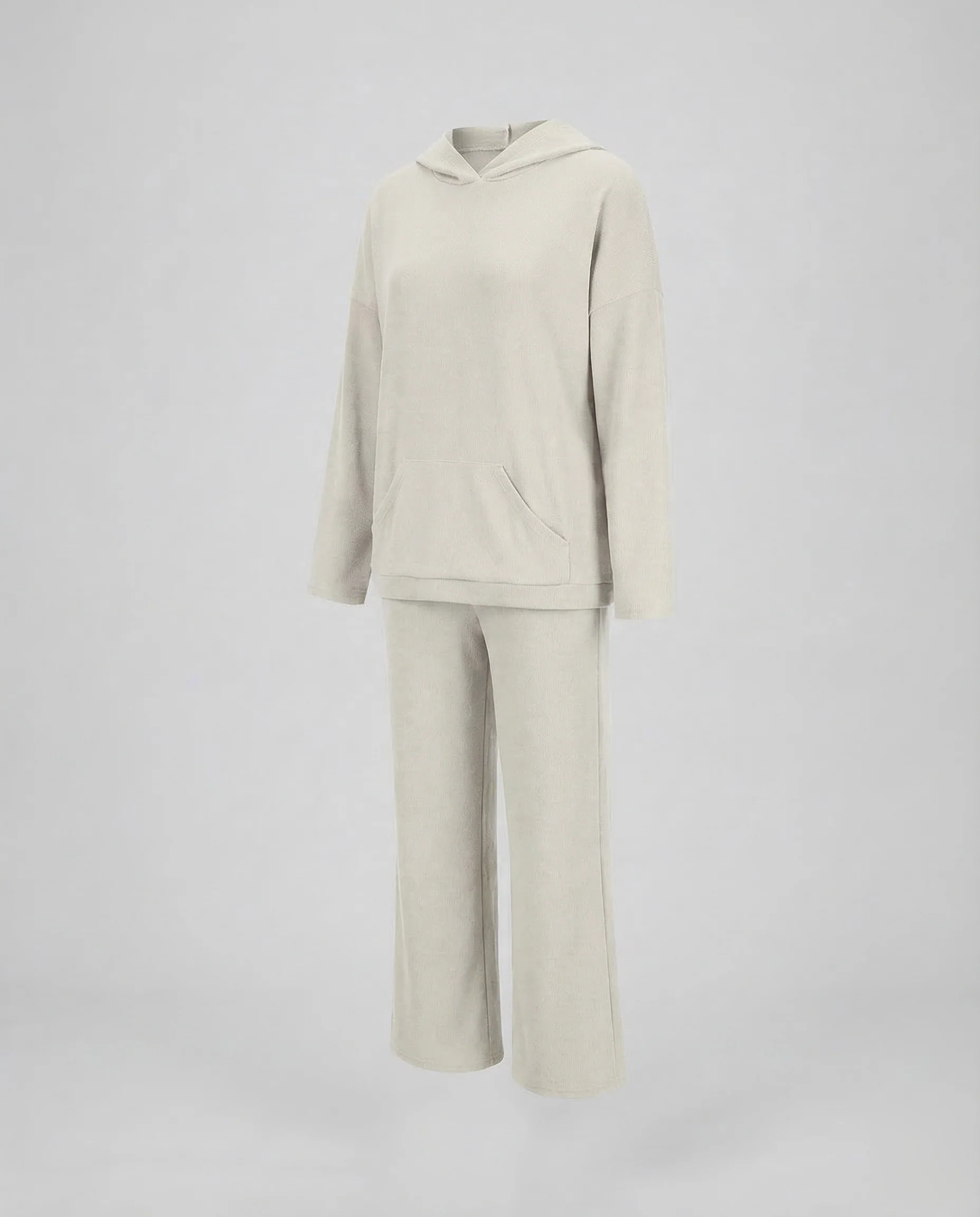 Damen Kapuzenpullover-Set Gerade Hose - Image 5