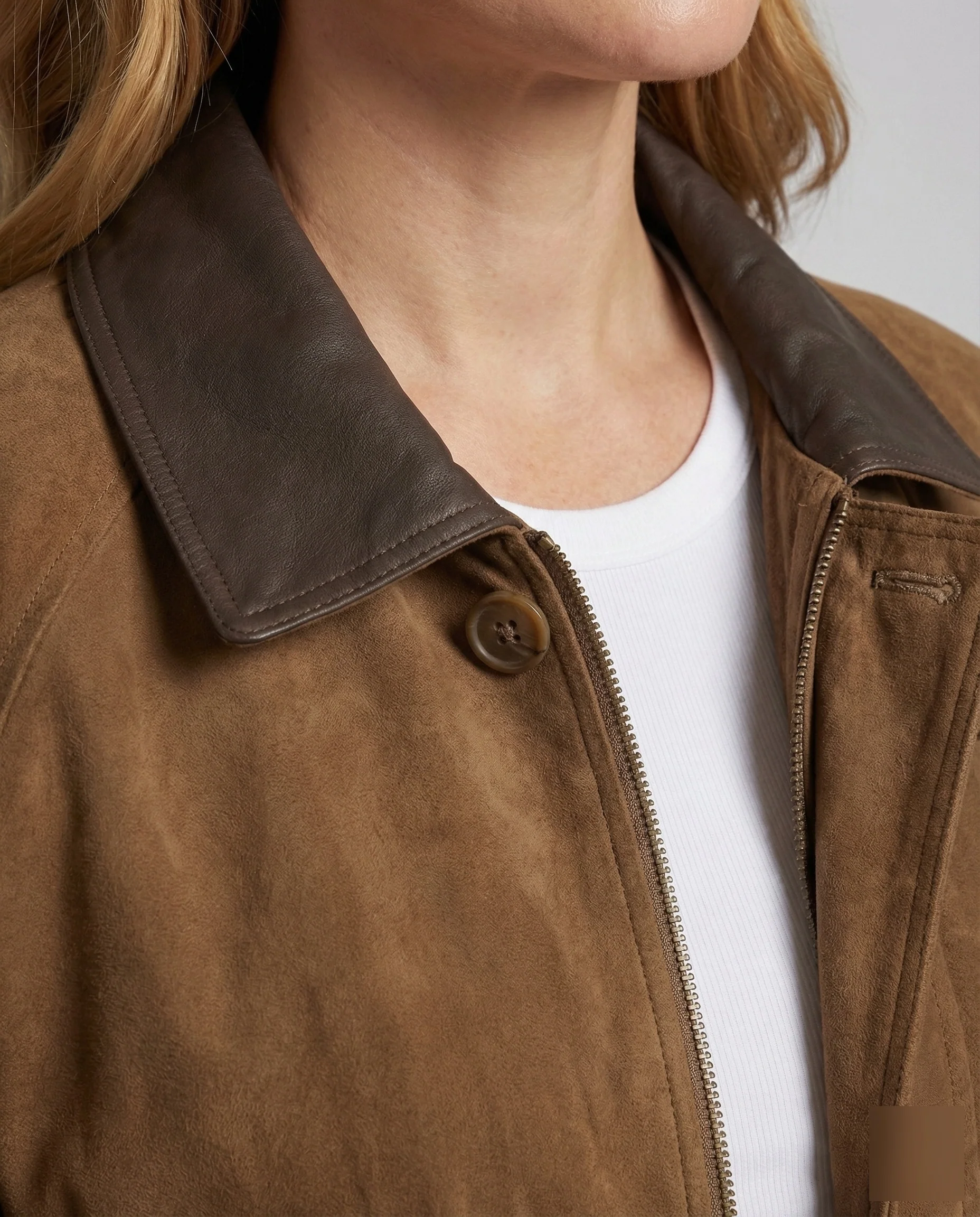 Damen Wildleder Blouson Weit - Image 3