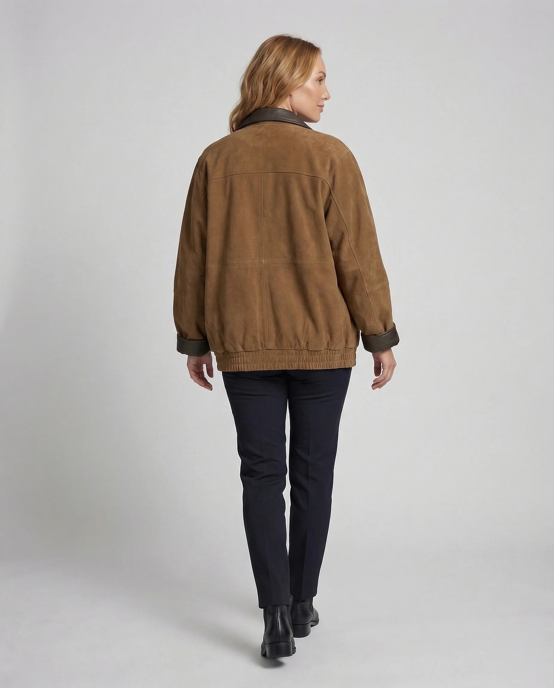 Damen Wildleder Blouson Weit - Image 4