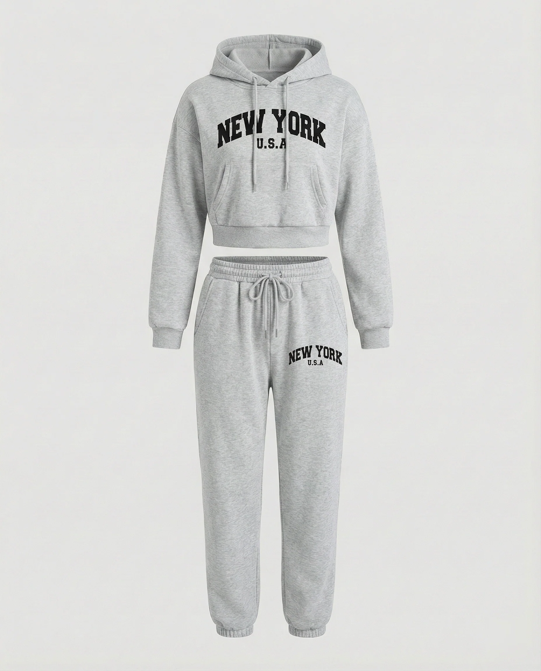 Damen Sweatshirt Set mit College Print