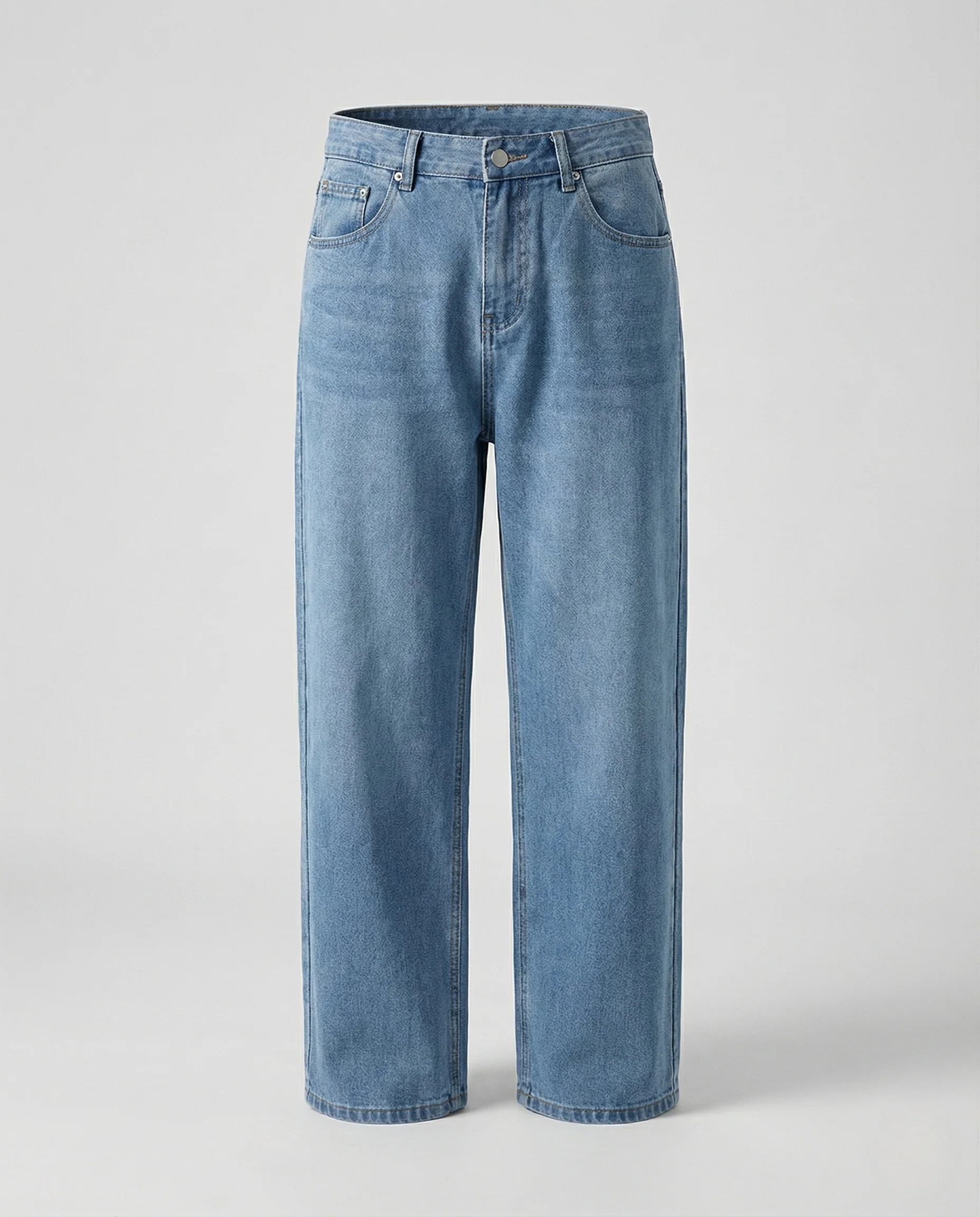Damen Baggy Jeans Weit Tiefer Schritt - Image 5