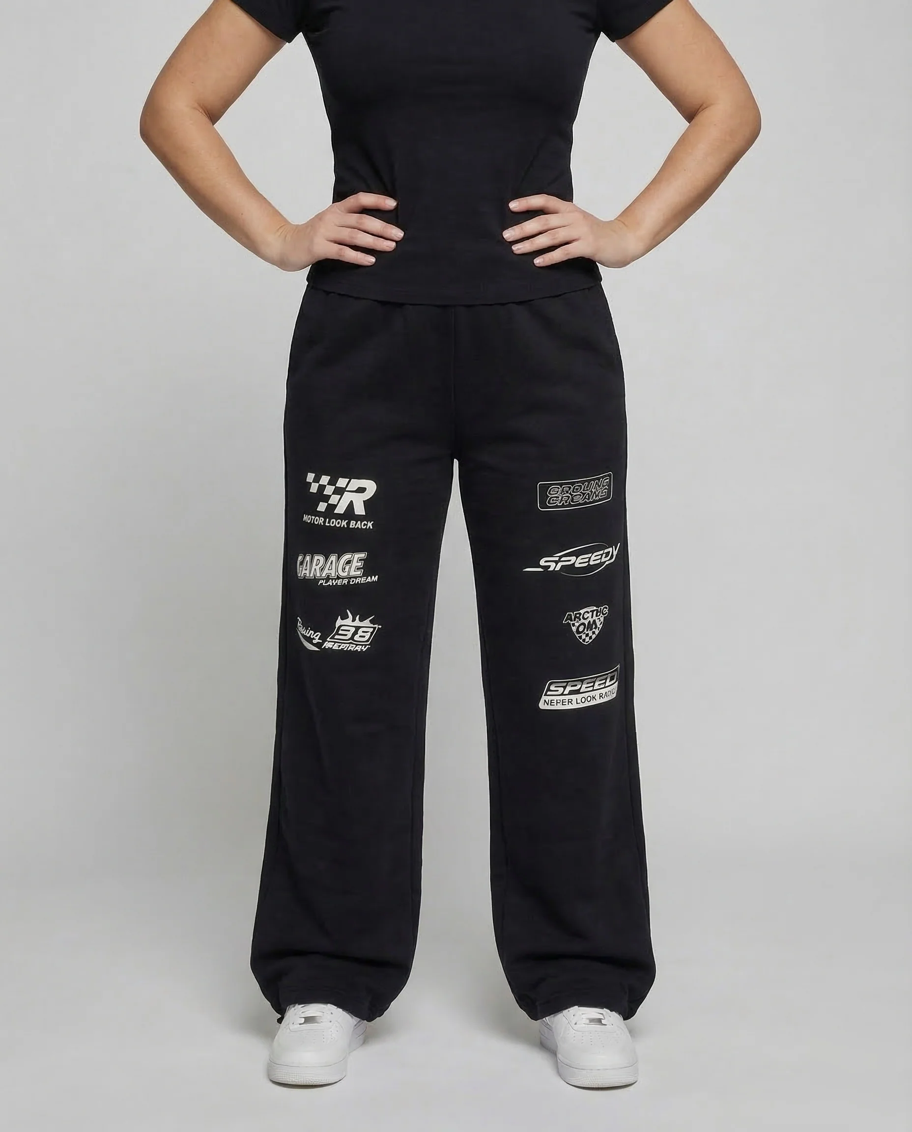 Damen Sweathose Baggy Print - Image 2