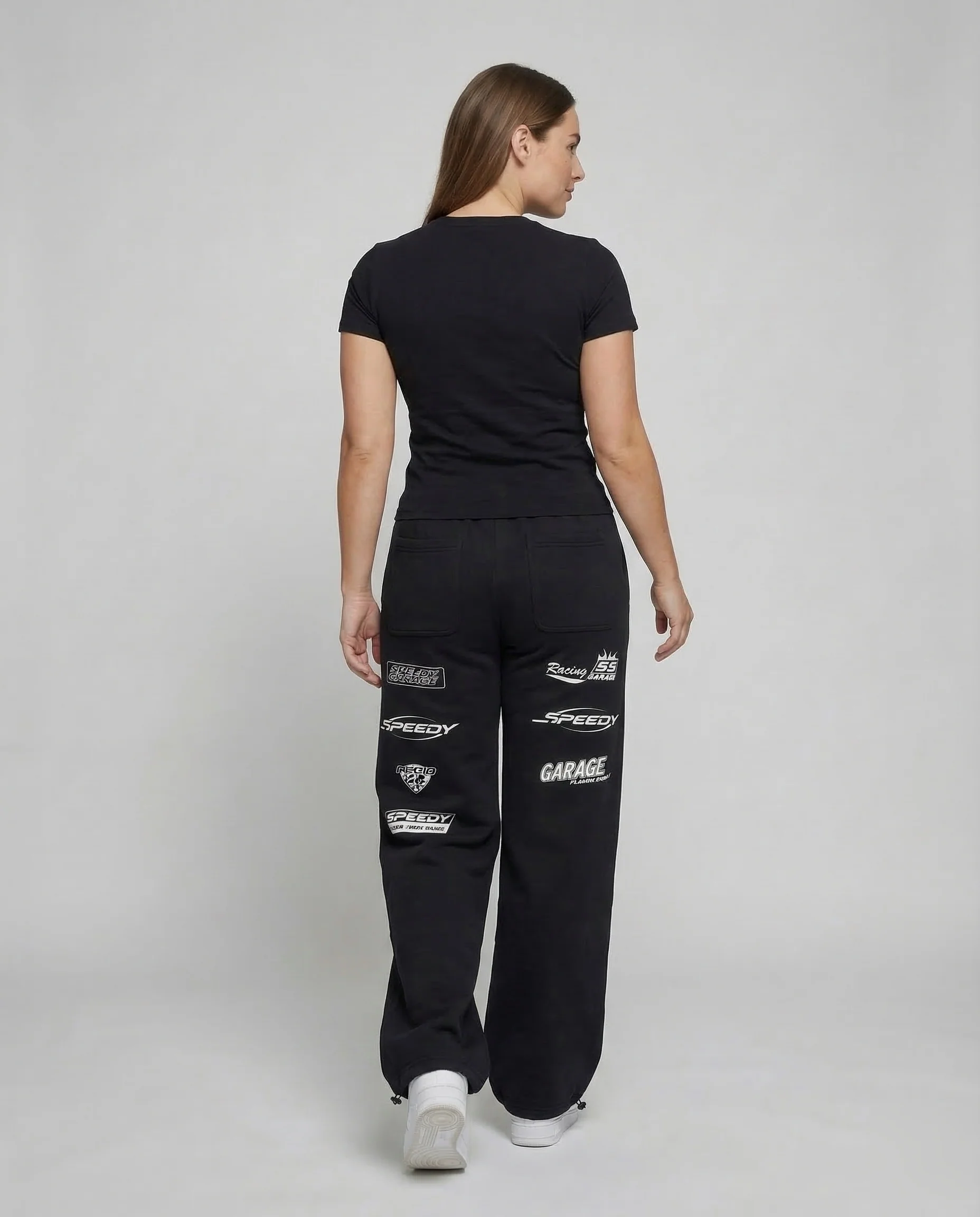 Damen Sweathose Baggy Print - Image 4