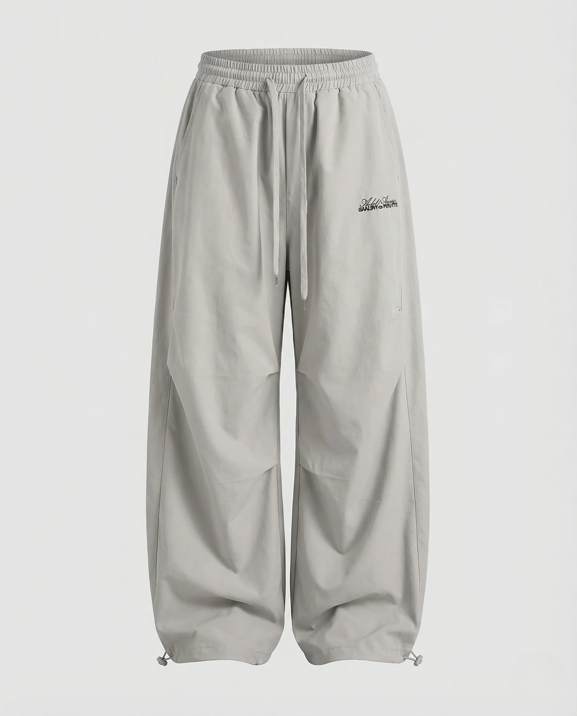 Damen Baggy Hose Weit mit Elastischem Bund - Image 5