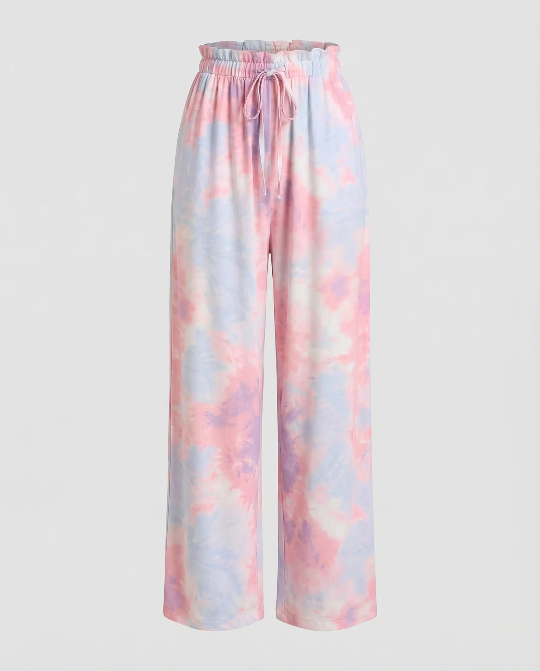 Damen Batik Loungehose Rüschenbund - Image 5