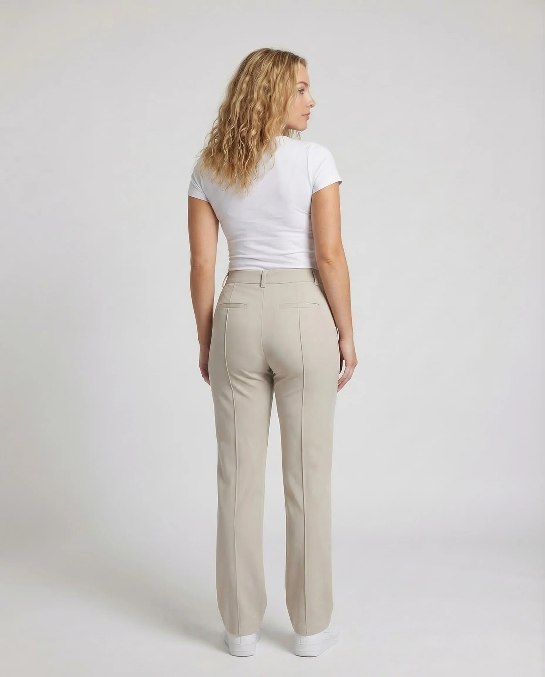 Damen Bundfaltenhose Weit Bügelfalte - Image 4