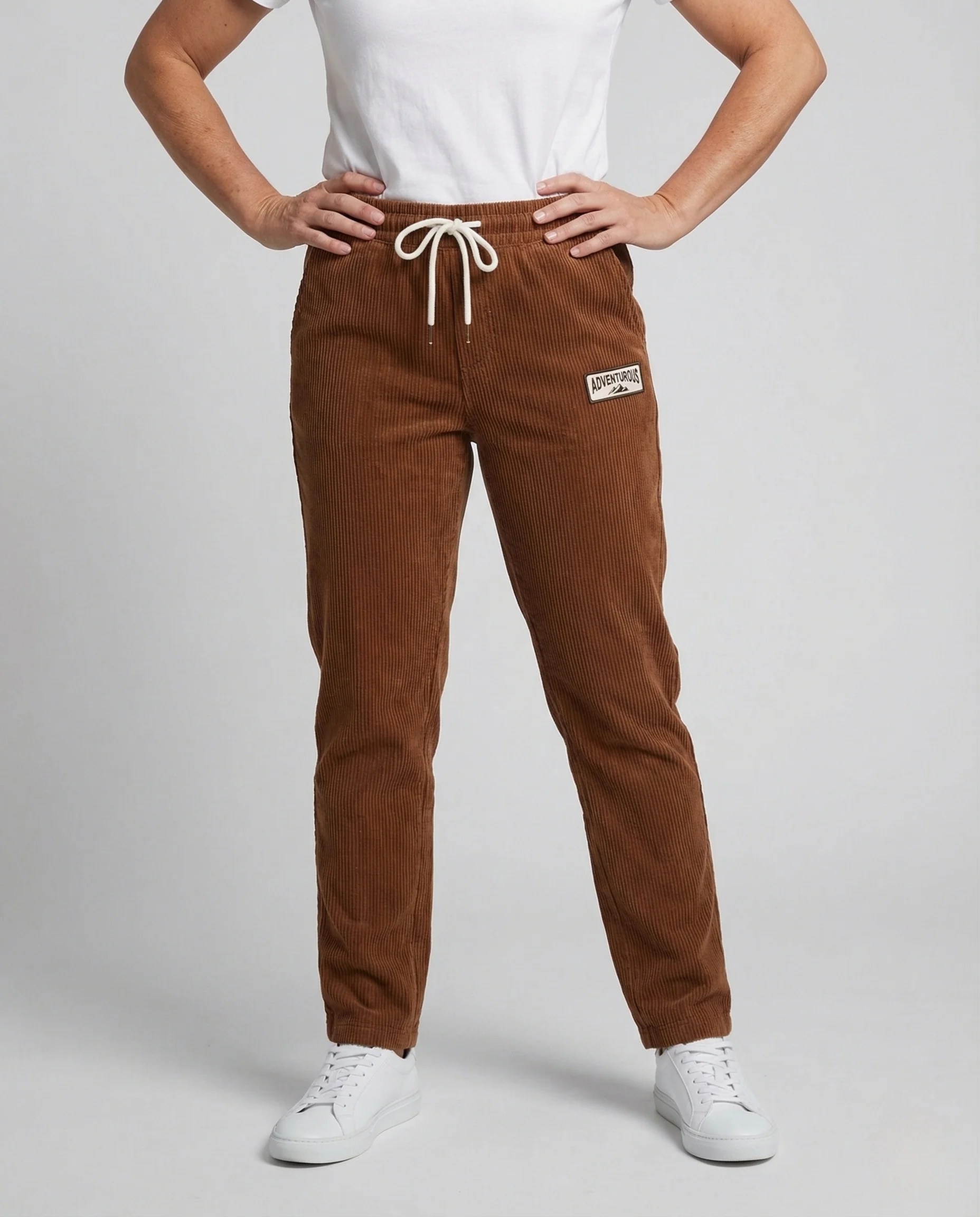 Damen Cordhose Weit Elastikbund - Image 2