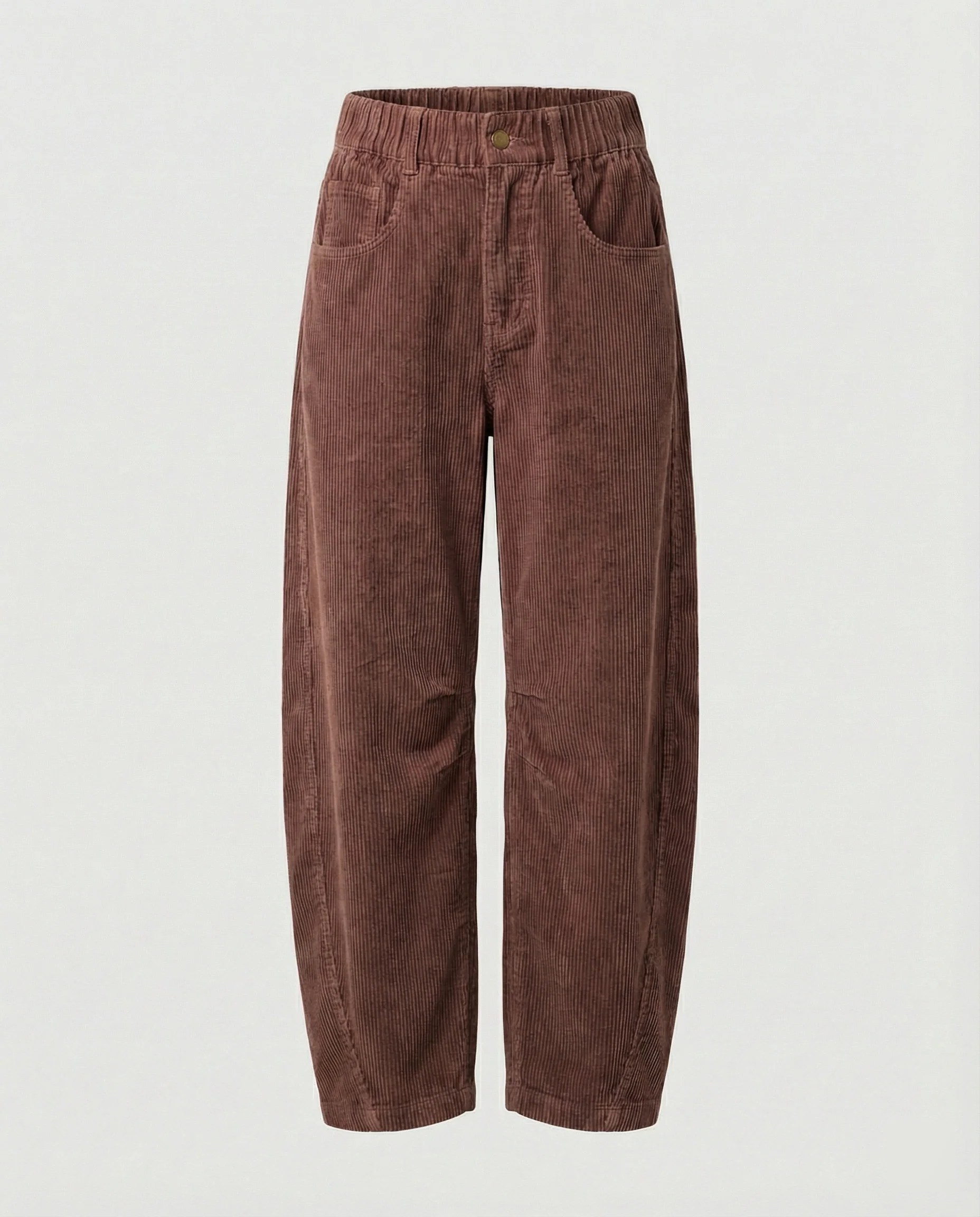 Damen Cordhose Damen weit High Waist - Image 7