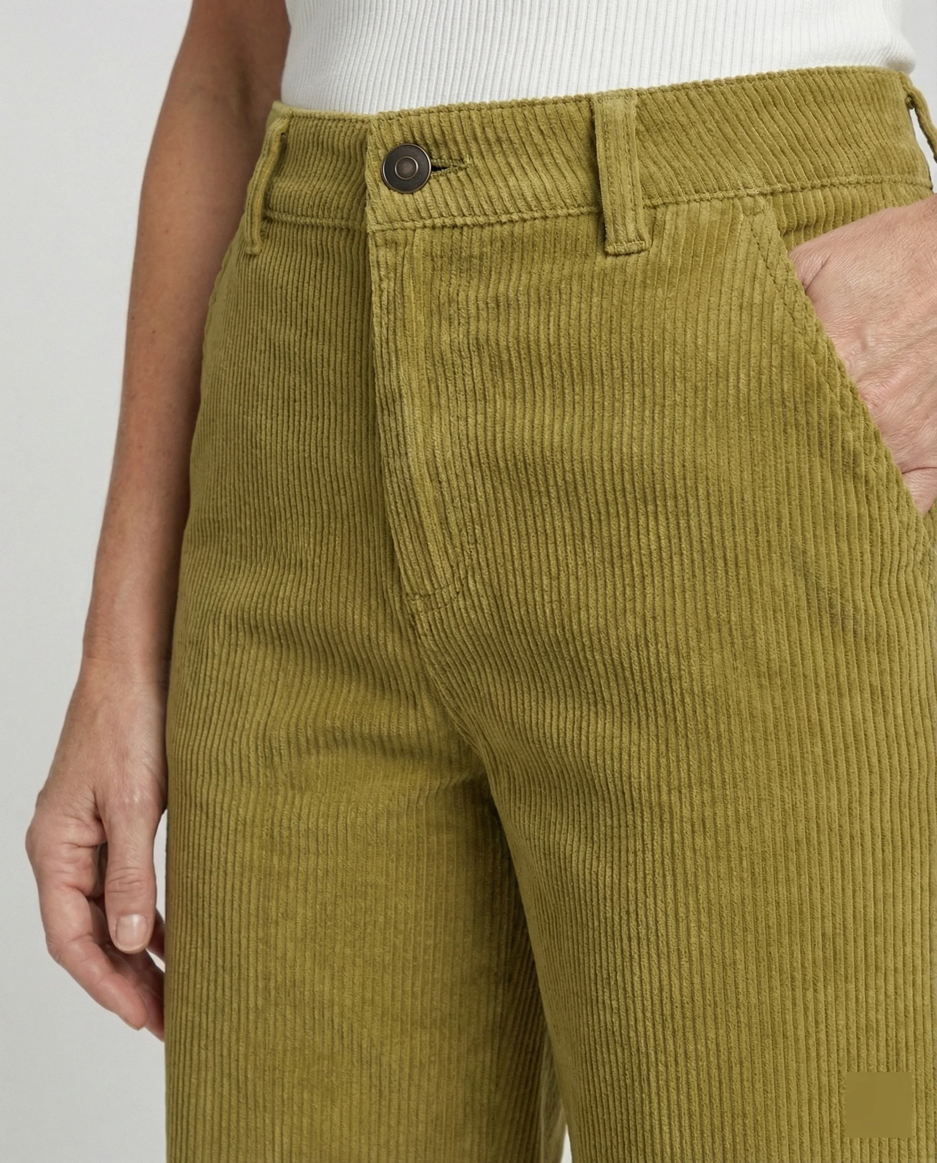 Damen Cordhose High Waist gerades Bein - Image 3