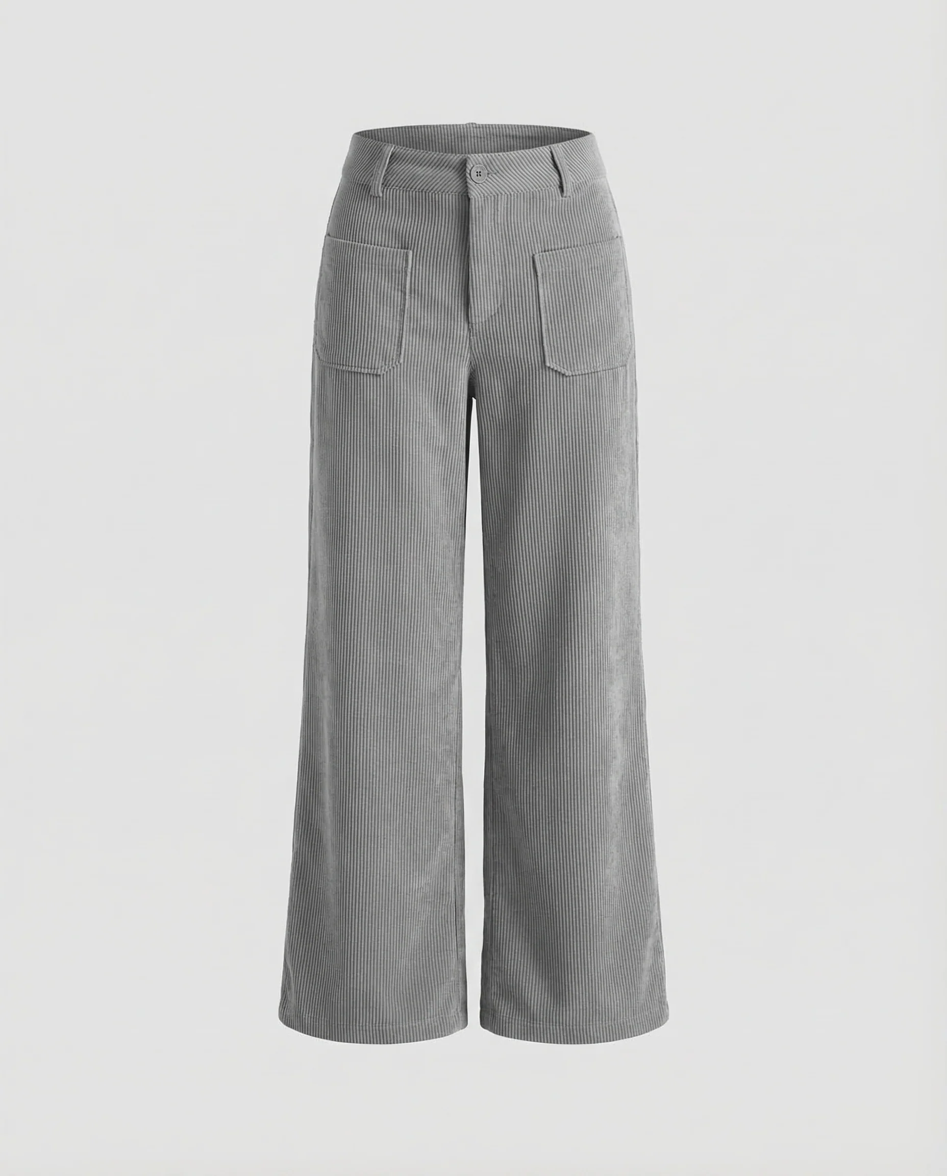 Damen Cordhose High Waist Weit - Image 5
