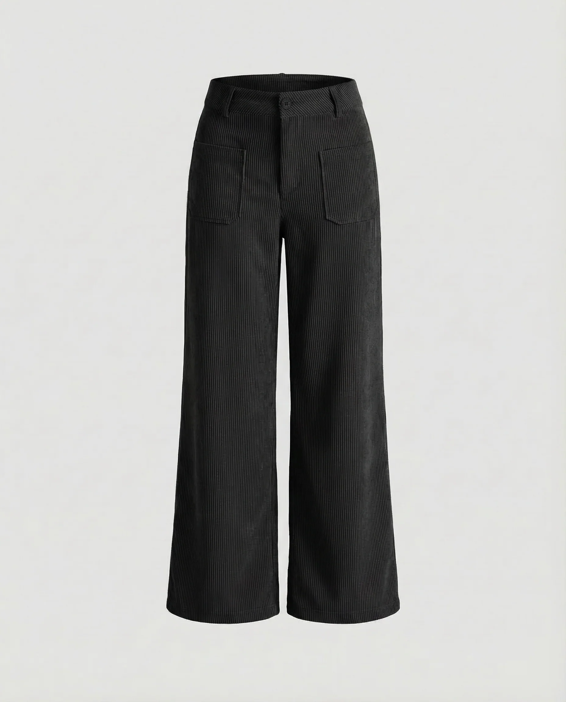 Damen Cordhose High Waist Weit - Image 6