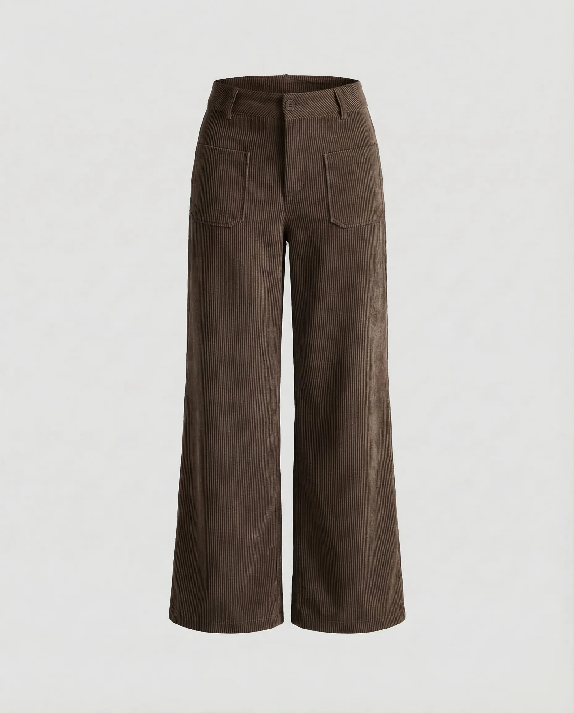 Damen Cordhose High Waist Weit - Image 8