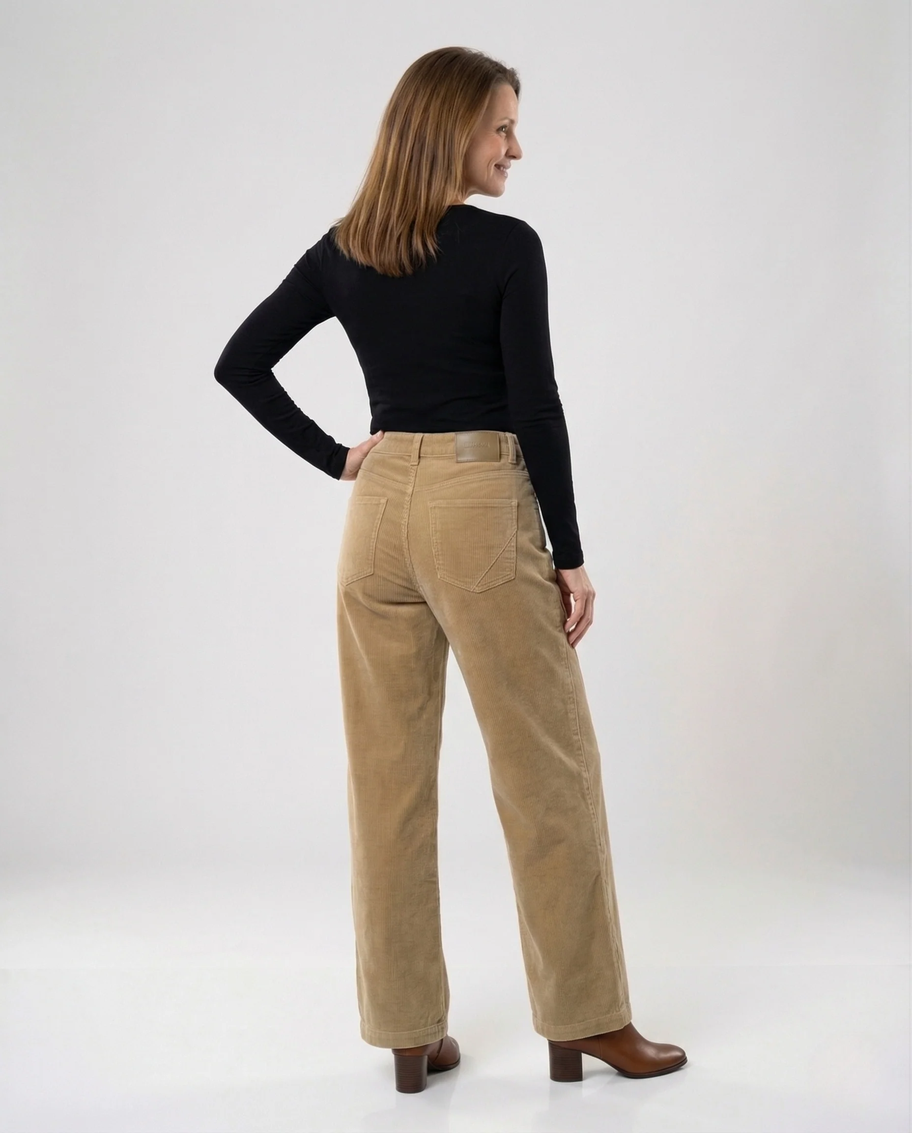 Damen Cordhose weit mit Thermofutter Winter Hose - Image 4