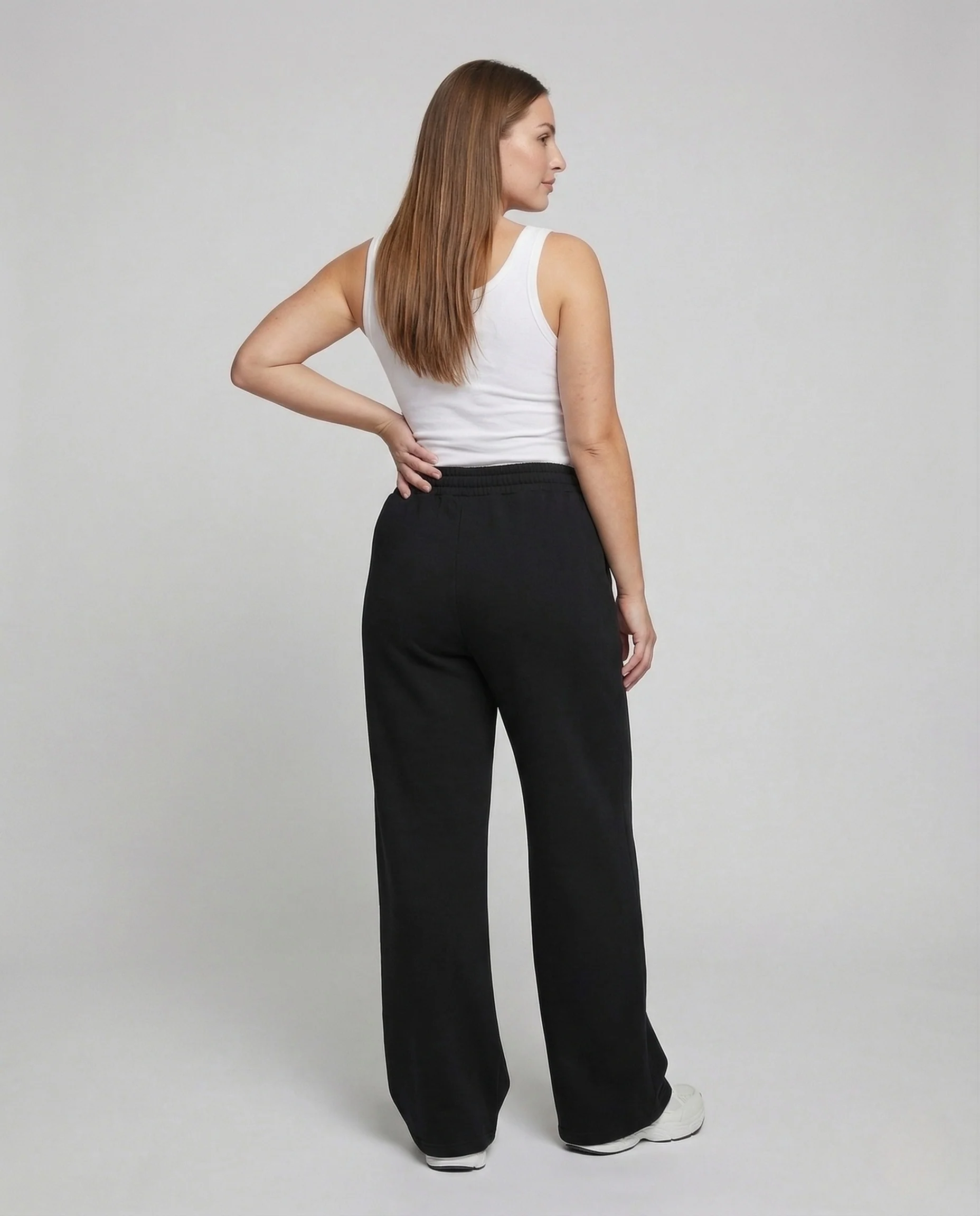 Damen Palazzo Hose High Waist Fließend - Image 4