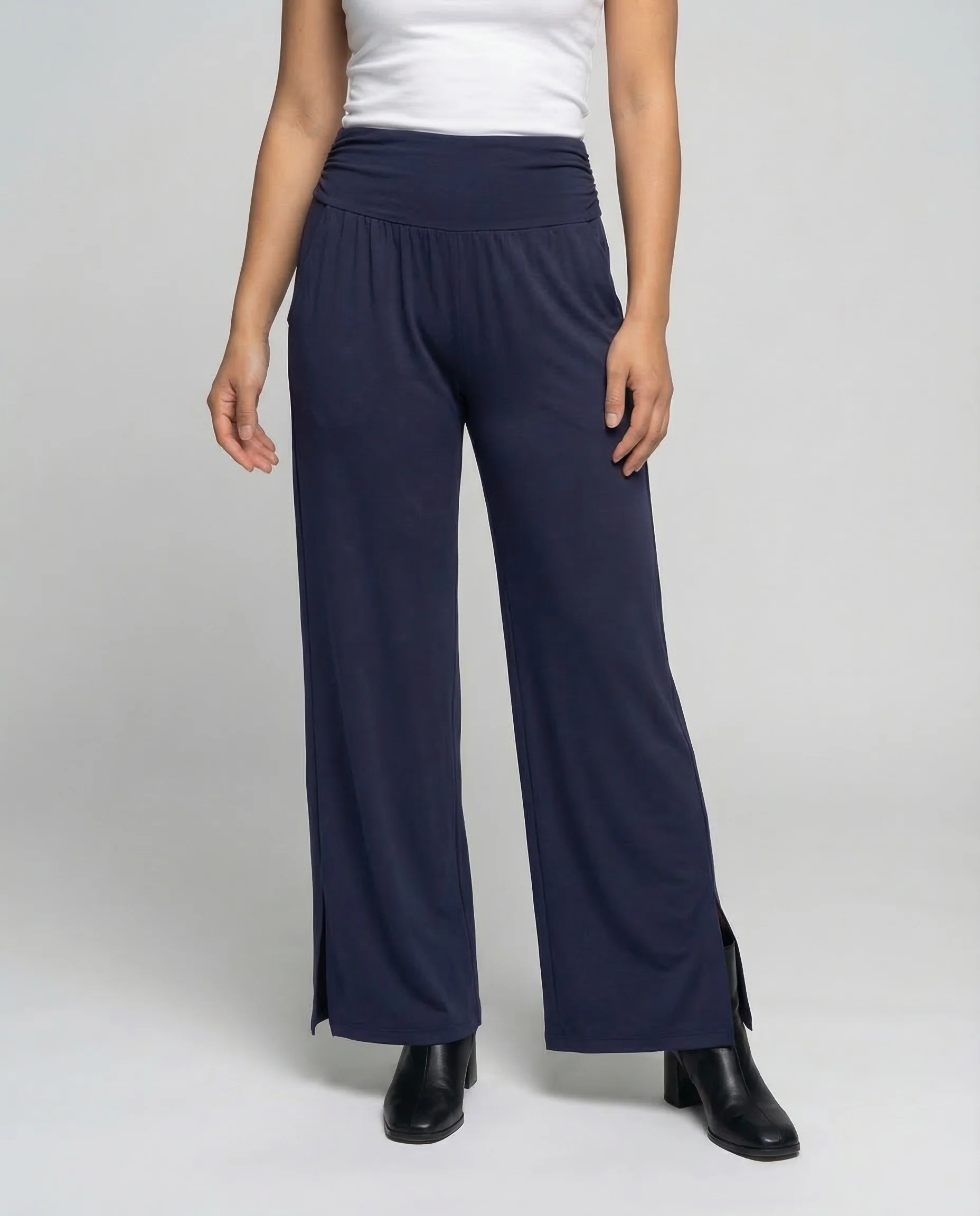 Damen Yogahose Weit Schlitz - Image 2