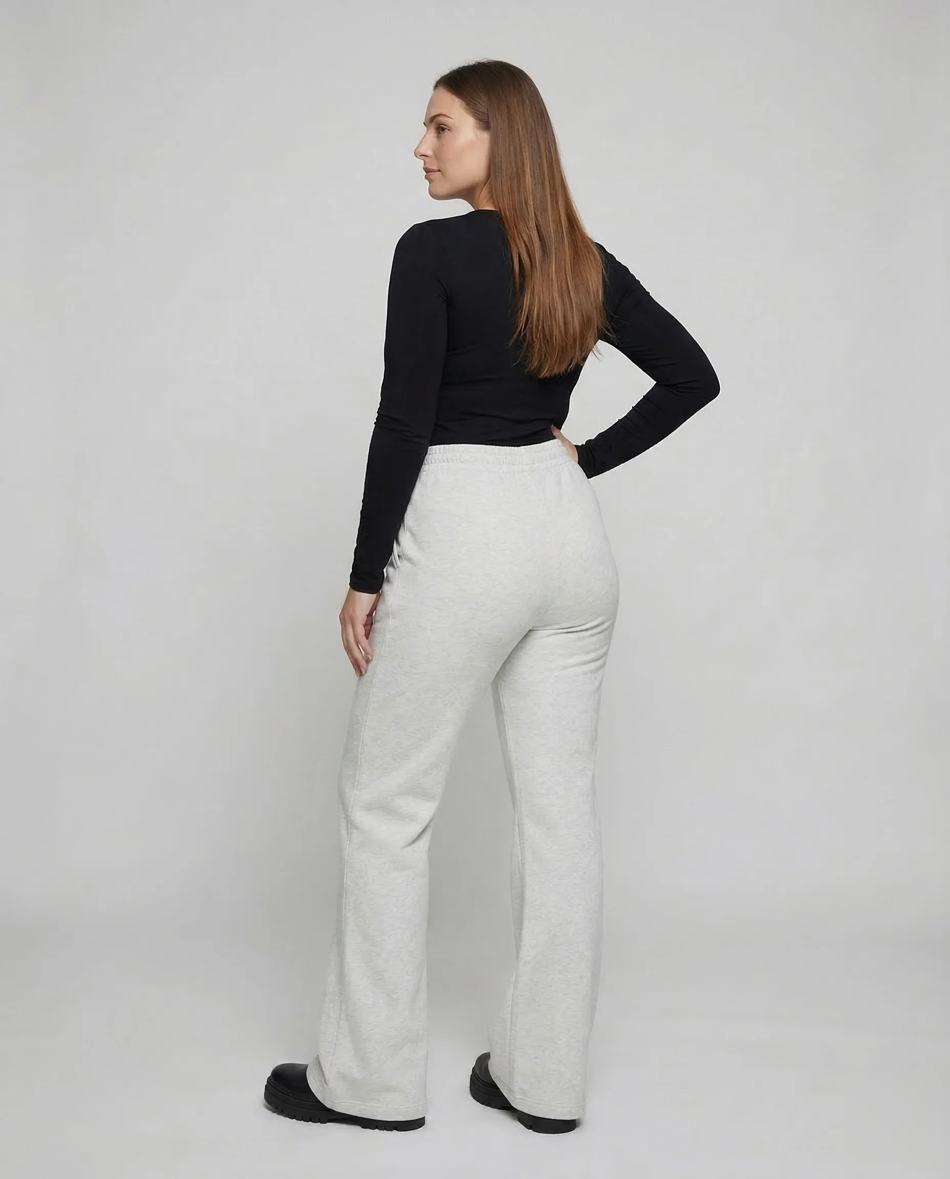 Damen Jogginghose Schlag High Waist - Image 4