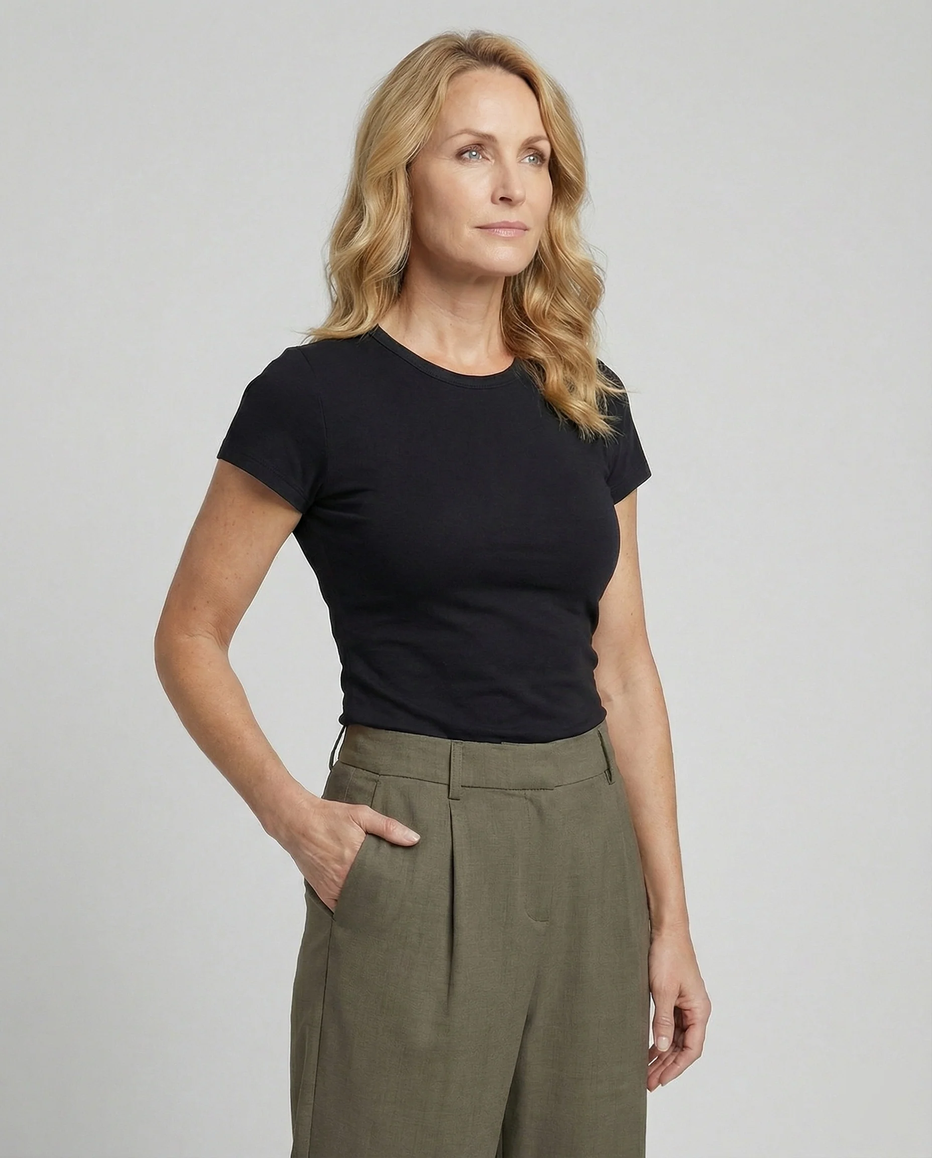 Freizeitkleidung Damen Stoffhose Weit - Image 6