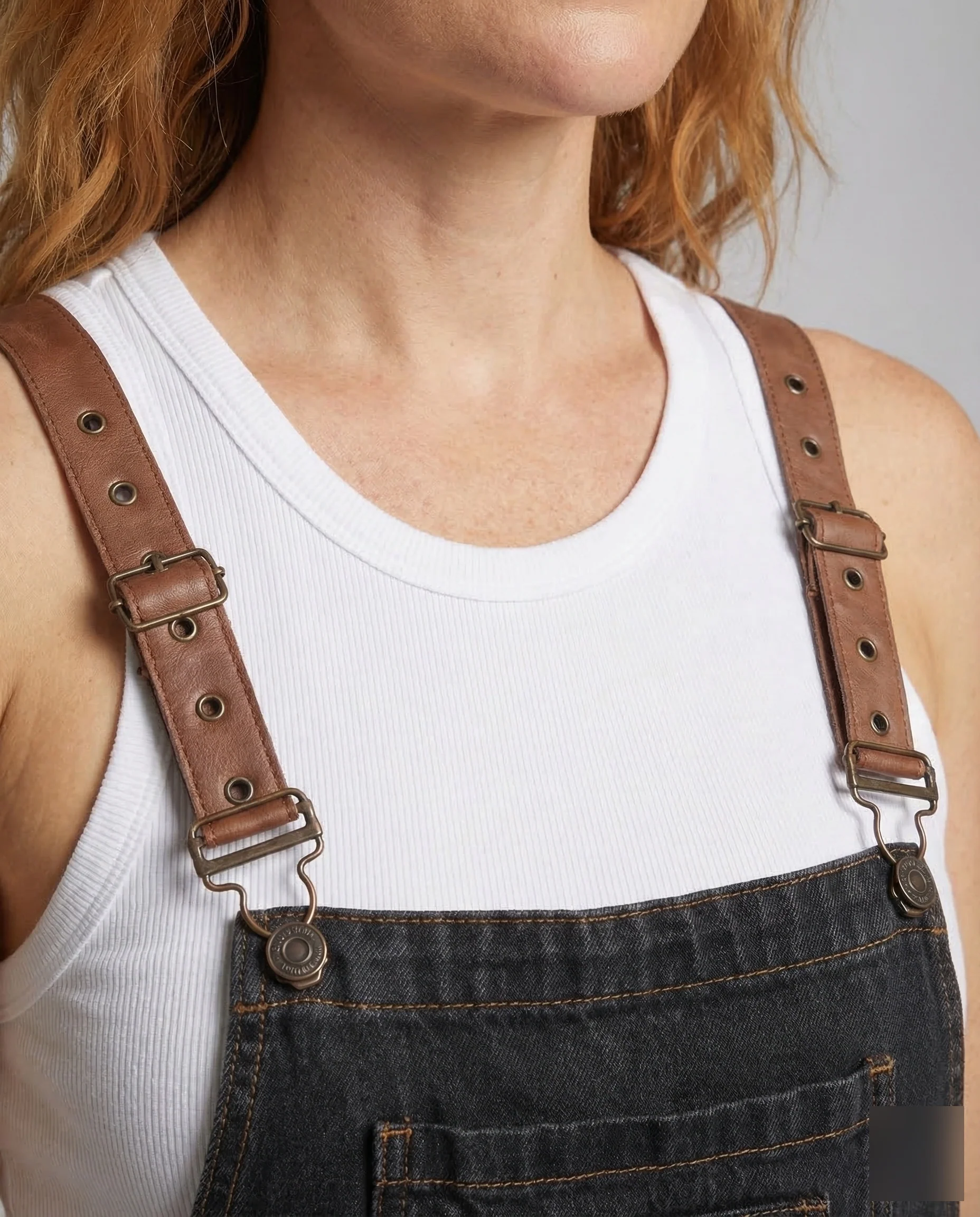 Damen Jeans Latzhose Cargo - Image 2