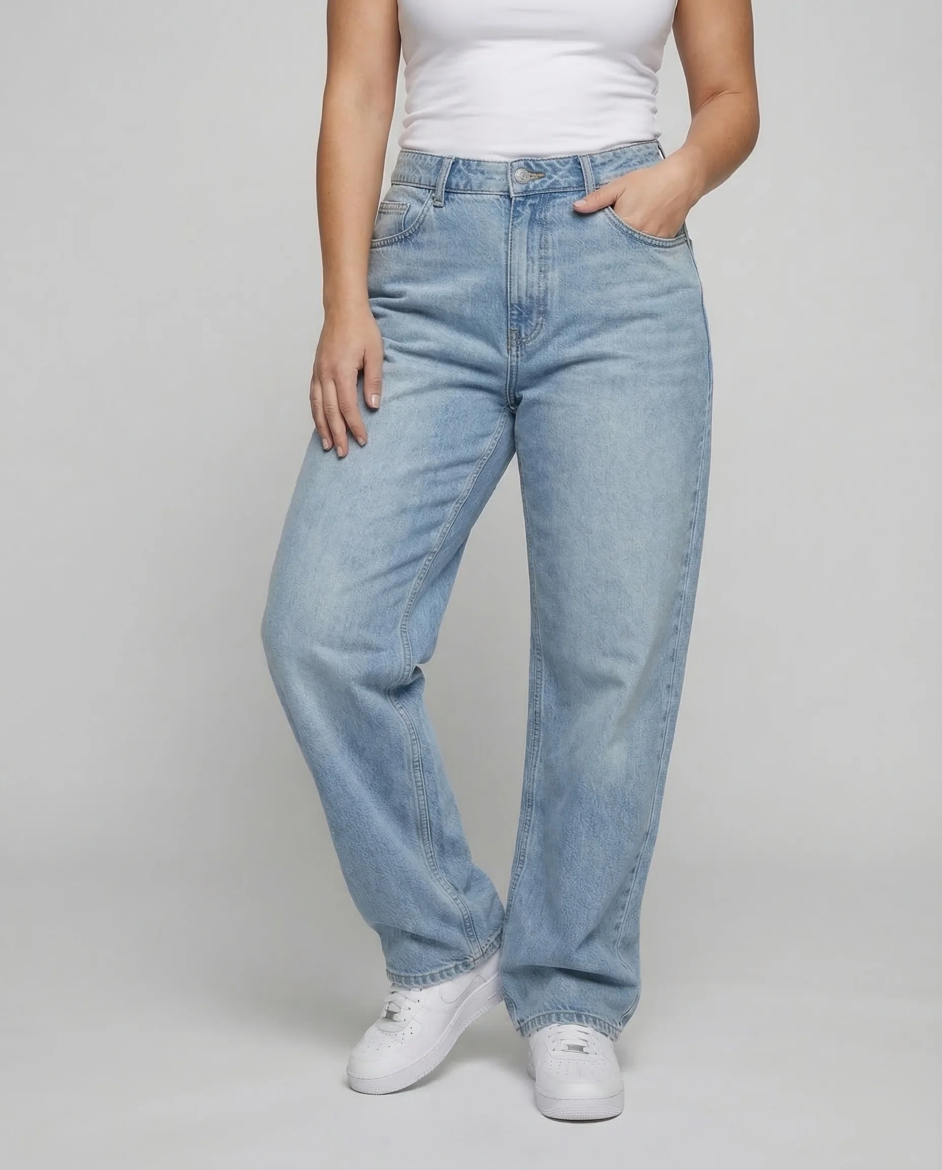Damen Baggy Jeans High Waist - Image 2