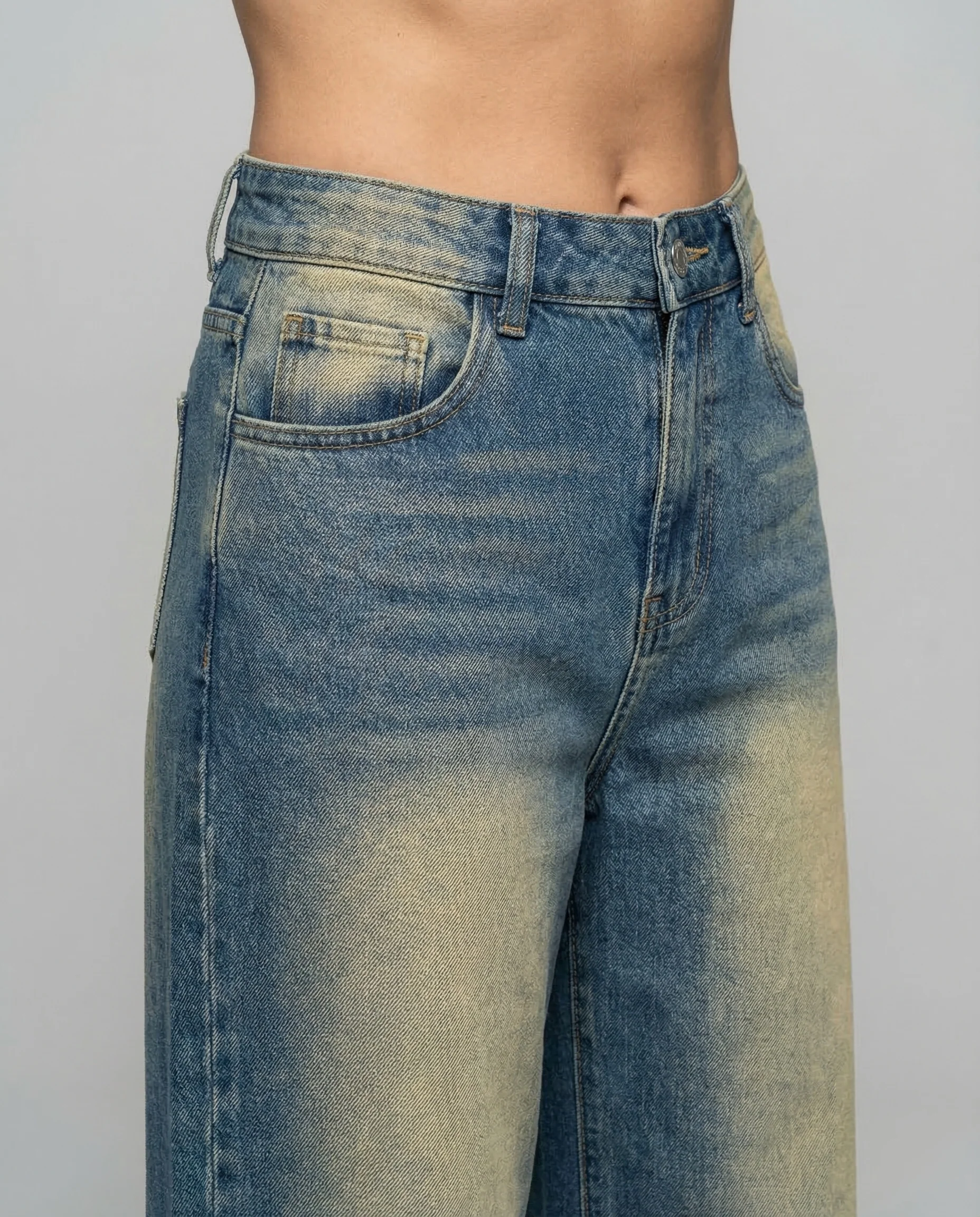 Damen Schlagjeans High Waist Denim - Image 3