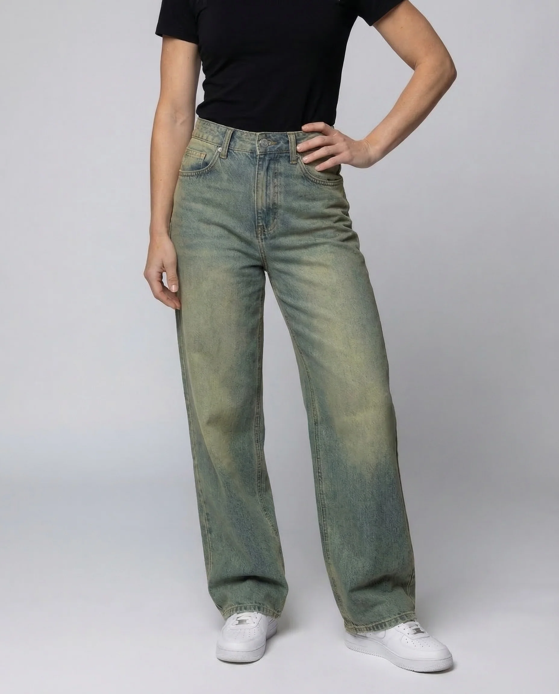 Damen Baggy Jeans Retro - Image 2