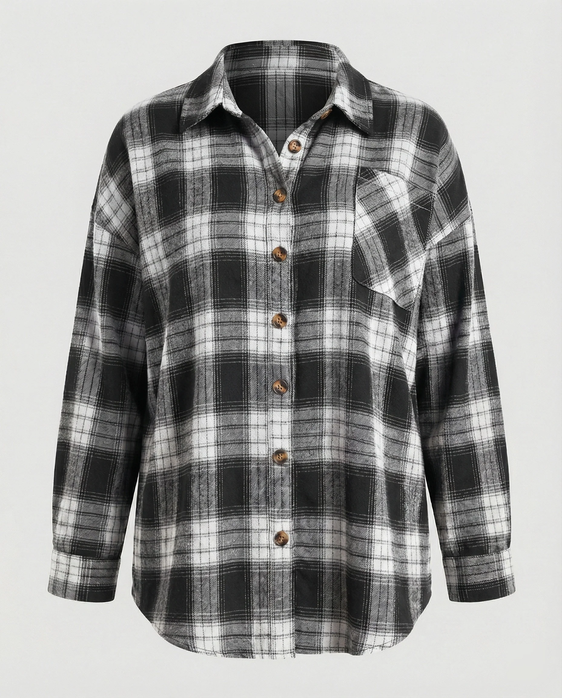 Damen Hemdjacke Flanell weit - Image 8