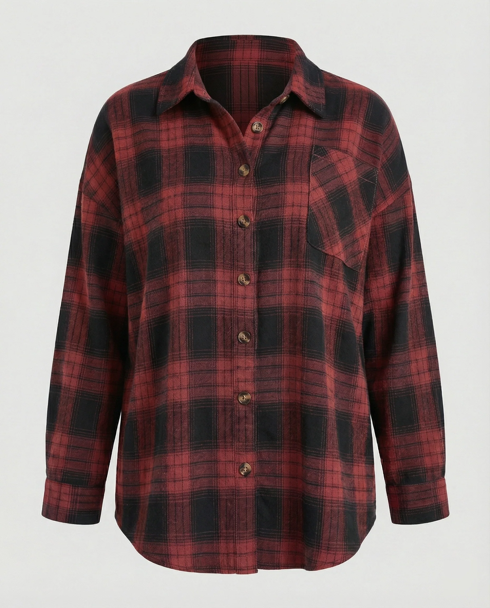 Damen Hemdjacke Flanell weit - Image 9