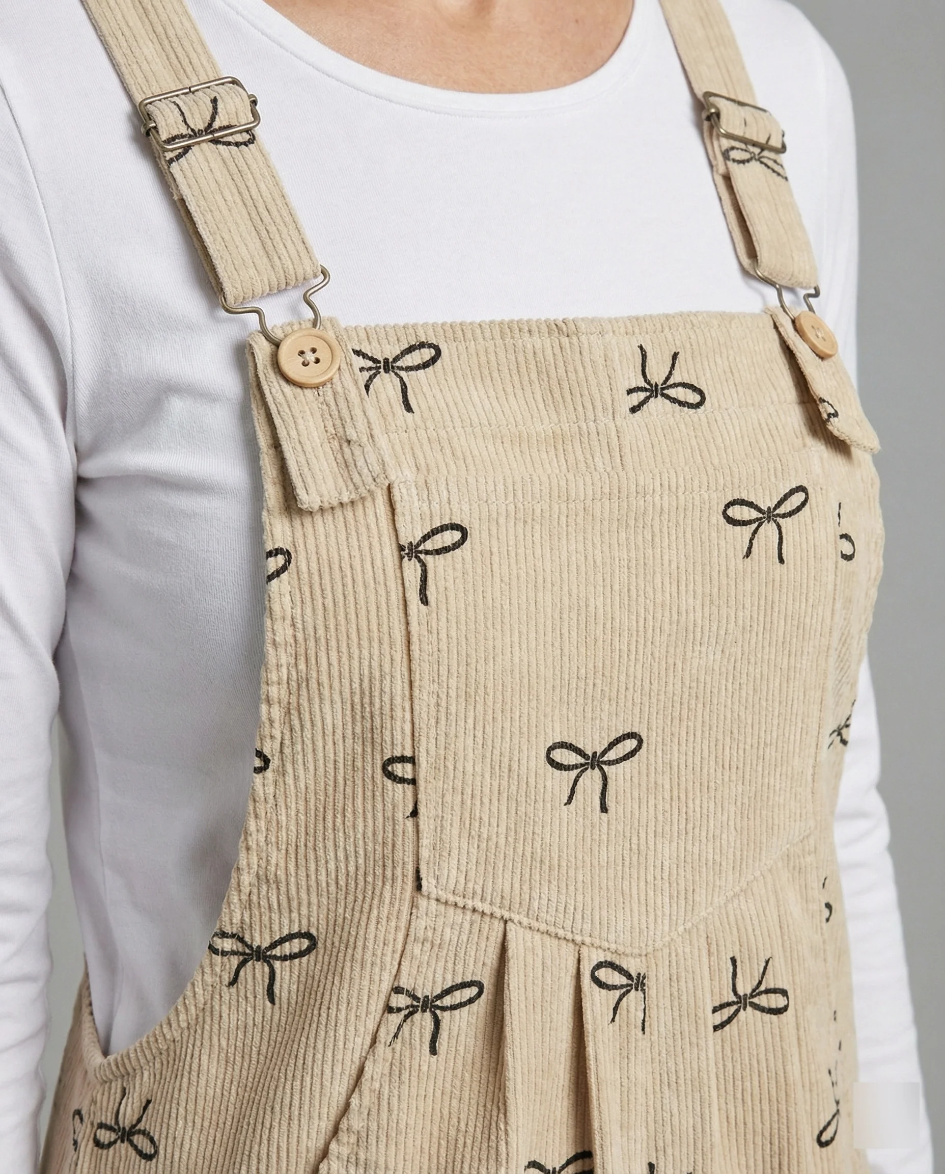 Damen Latzhose Cord Print - Image 3