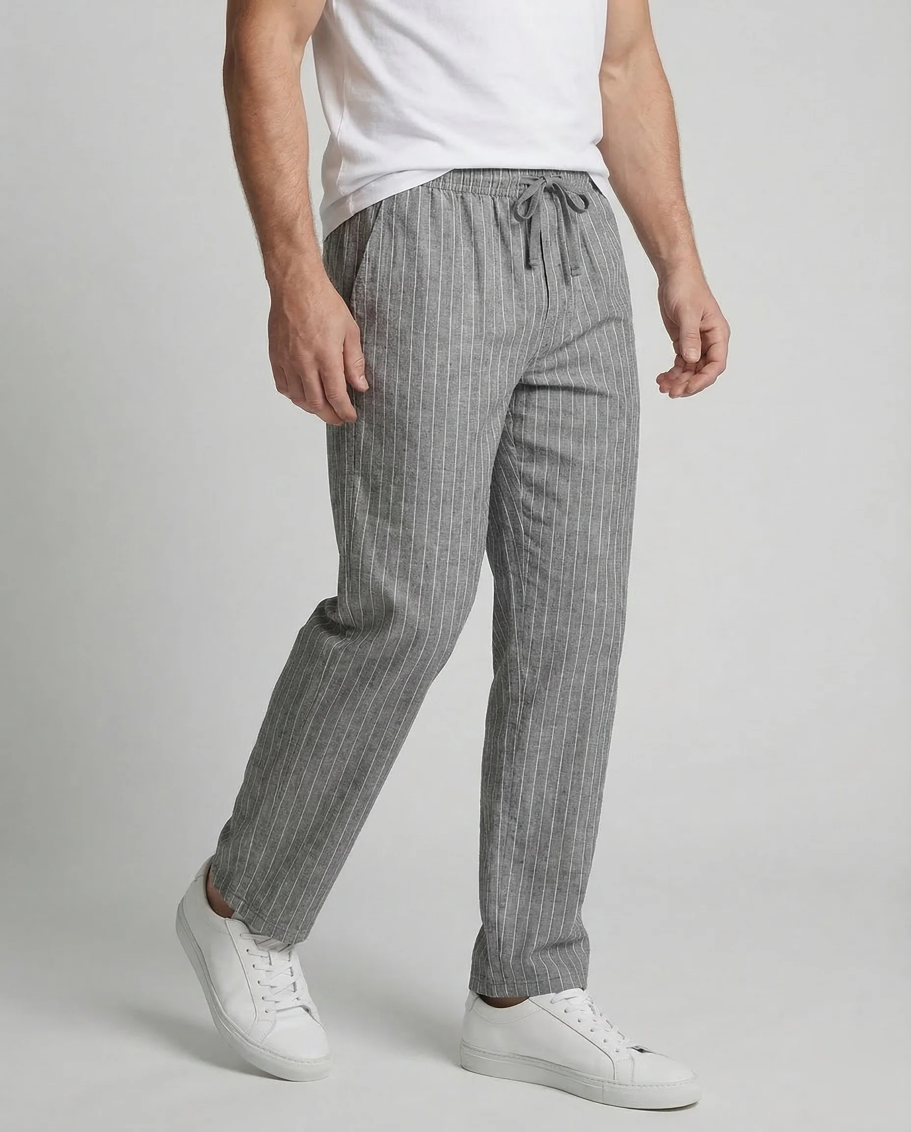 Leinenhose Damen Weit - Image 2