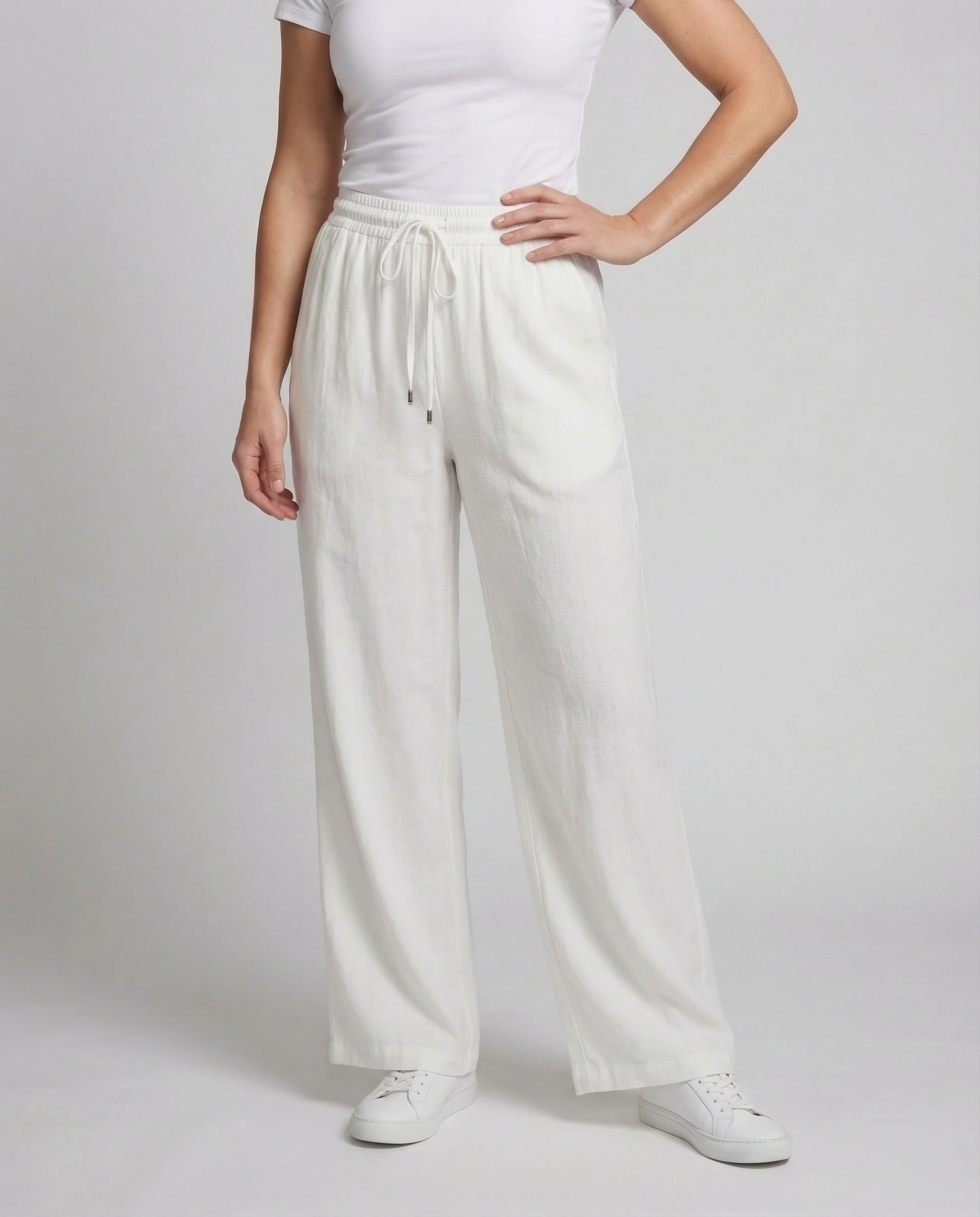 Damen Leinenhose Elastikbund - Image 2