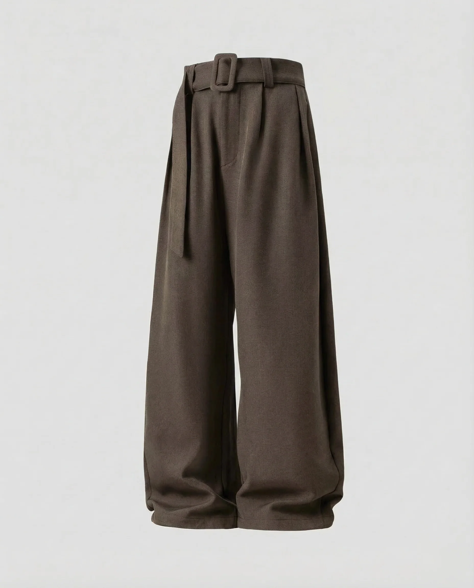 Damen Leinenhose High Waist Gürtel - Image 8